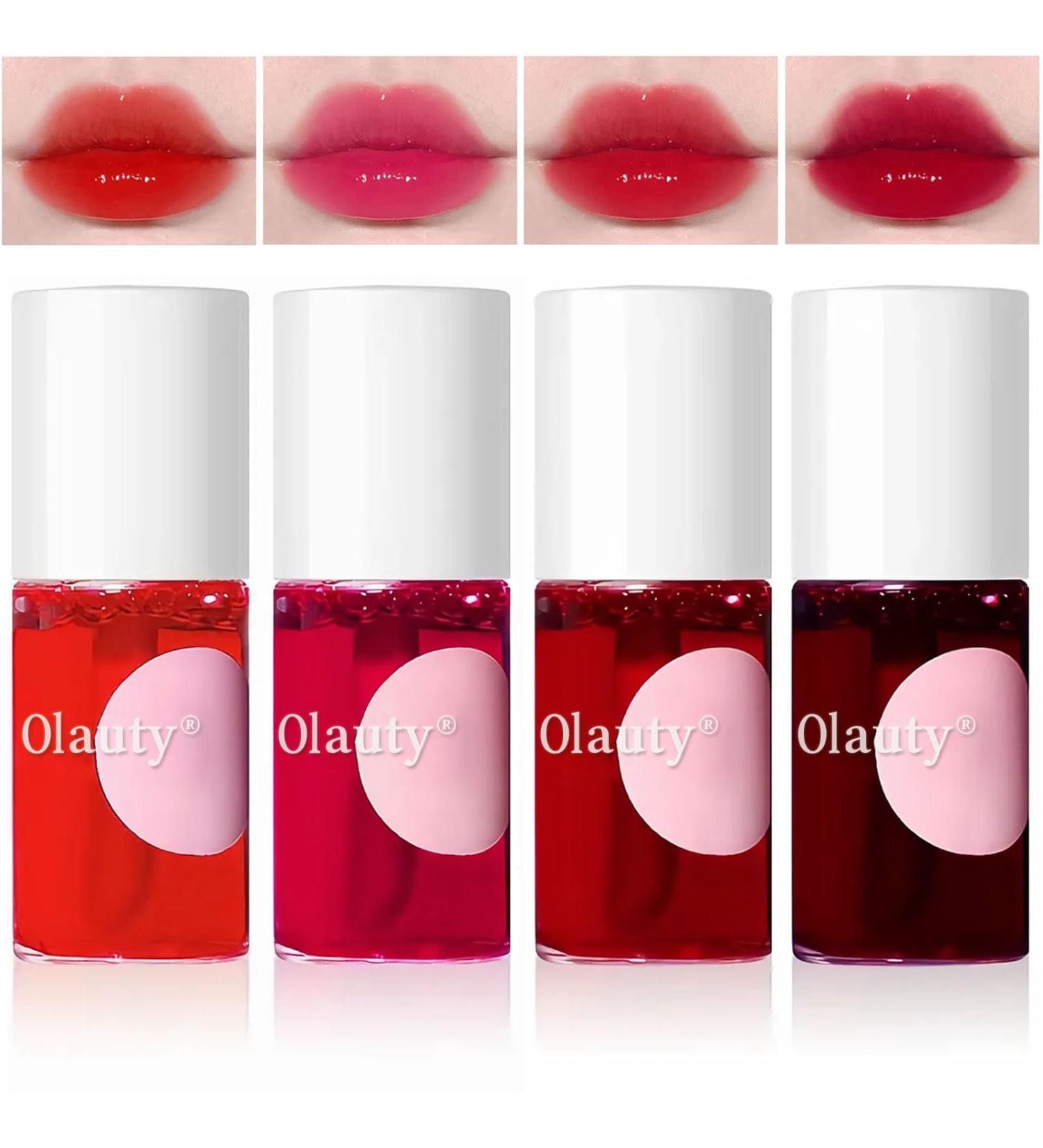 ZARICS 4 Colors Lip Tint Stain Set - Korean Lip Gloss & Multi-Use Lip and Cheek Tint | Long-Lasting Waterproof High Pigment Makeup - Buy Online on SooperMarket.com