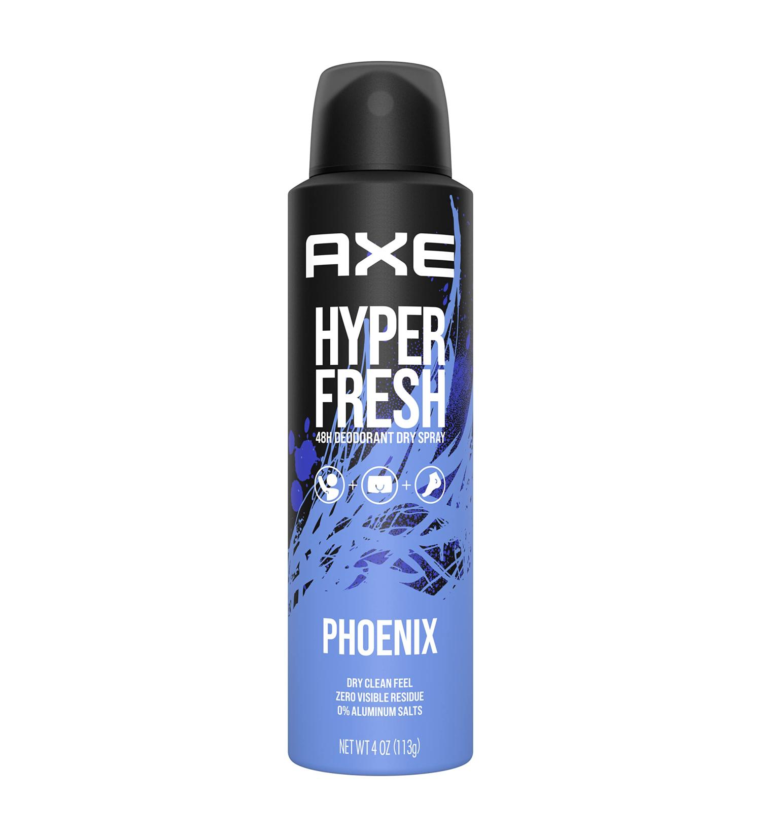 AXE Phoenix Deodorant Spray - 48 Hour Odor Protection Crushed Mint & Rosemary Aluminum-Free No Residue 4 oz - International Shipping Available - Buy Online on SooperMarket.com