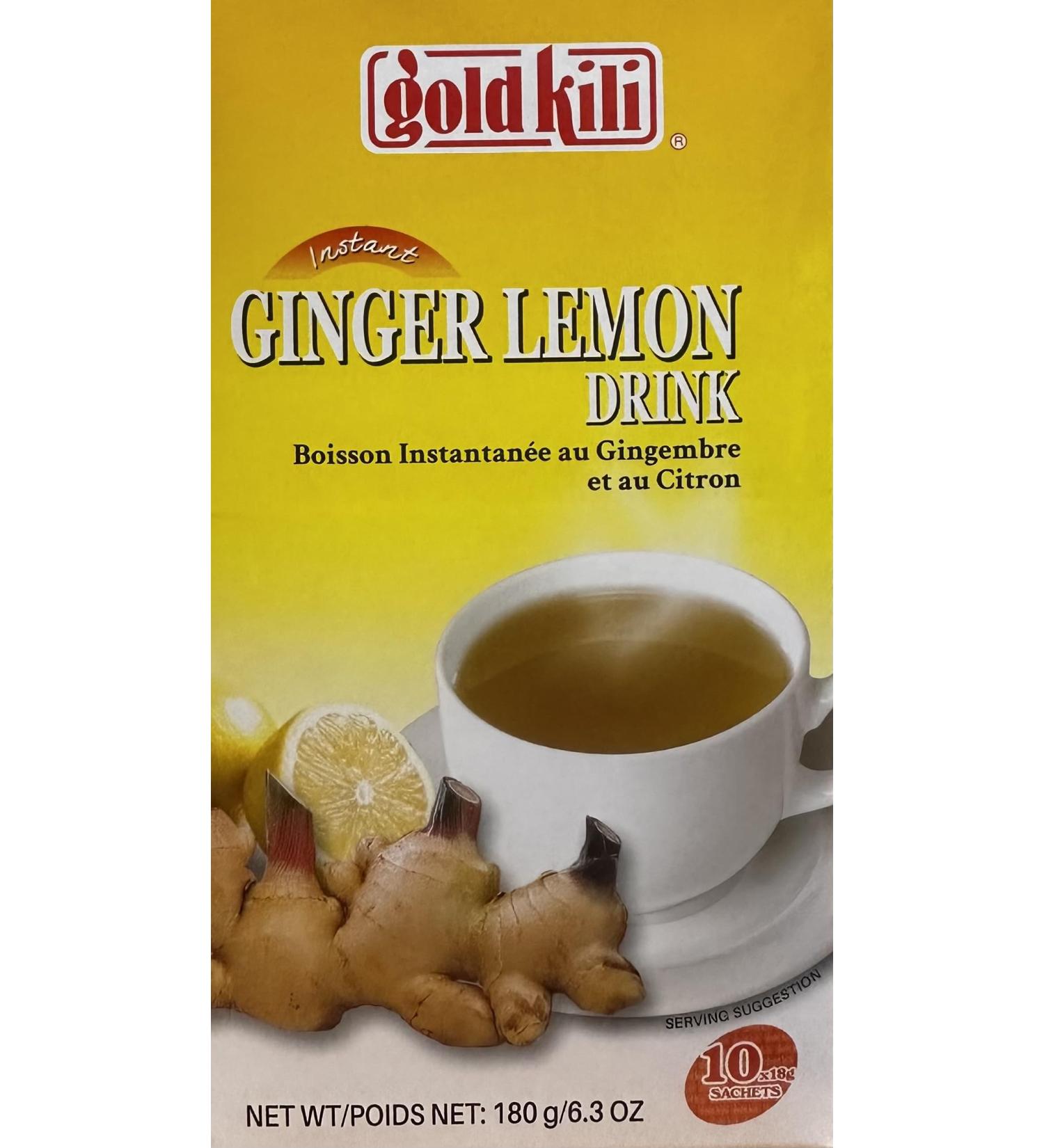 Gold Kili Instant Ginger Lemon Drink 180g (10 Tea Bags) - Buy Online on SooperMarket.com
