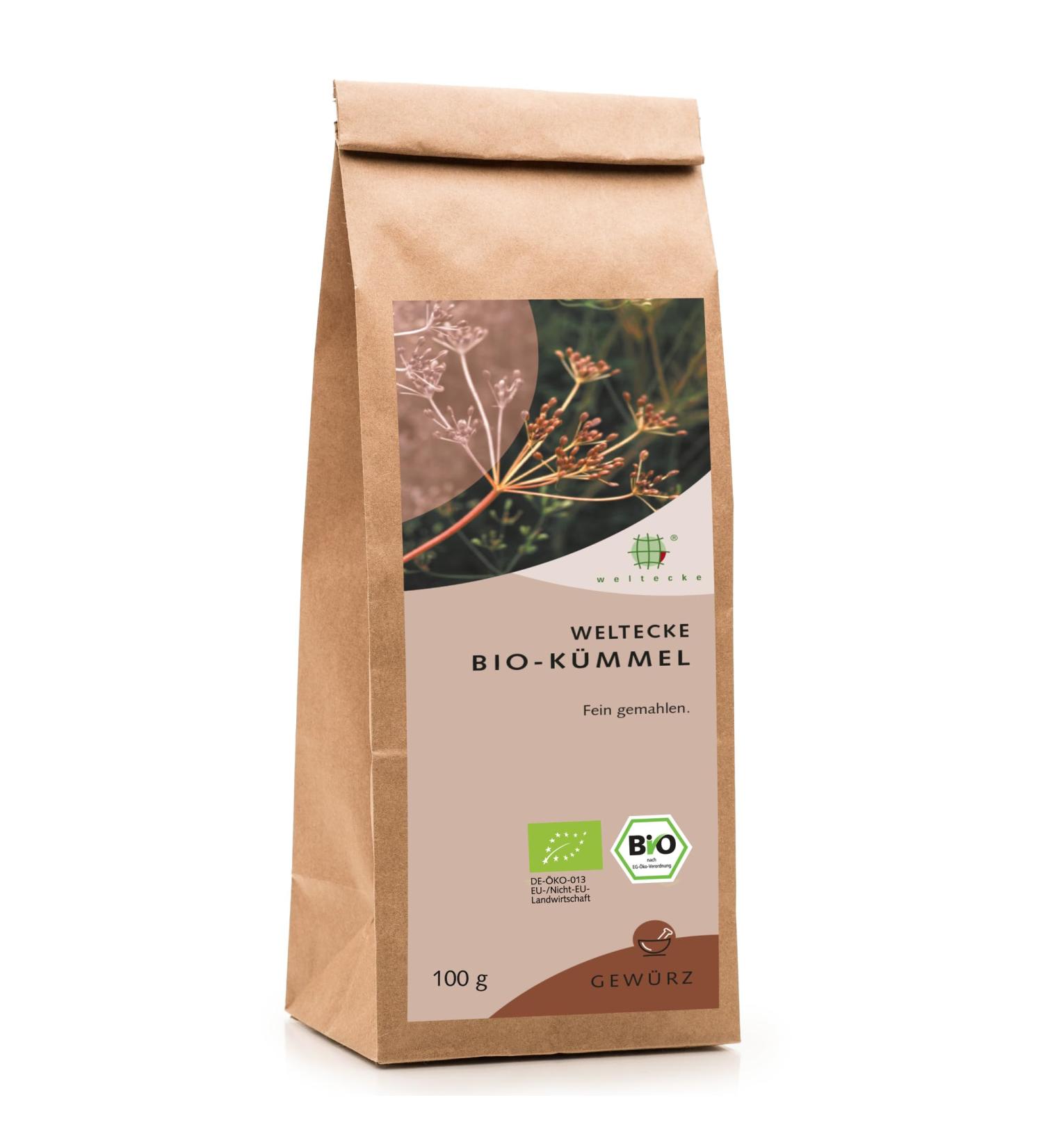 Buy Organic Caraway Seeds - 100g | Ideal for Cooking & Baking | Finely Ground Vegan Additive-Free | Freshly Filled in Germany - Buy Online on SooperMarket.com