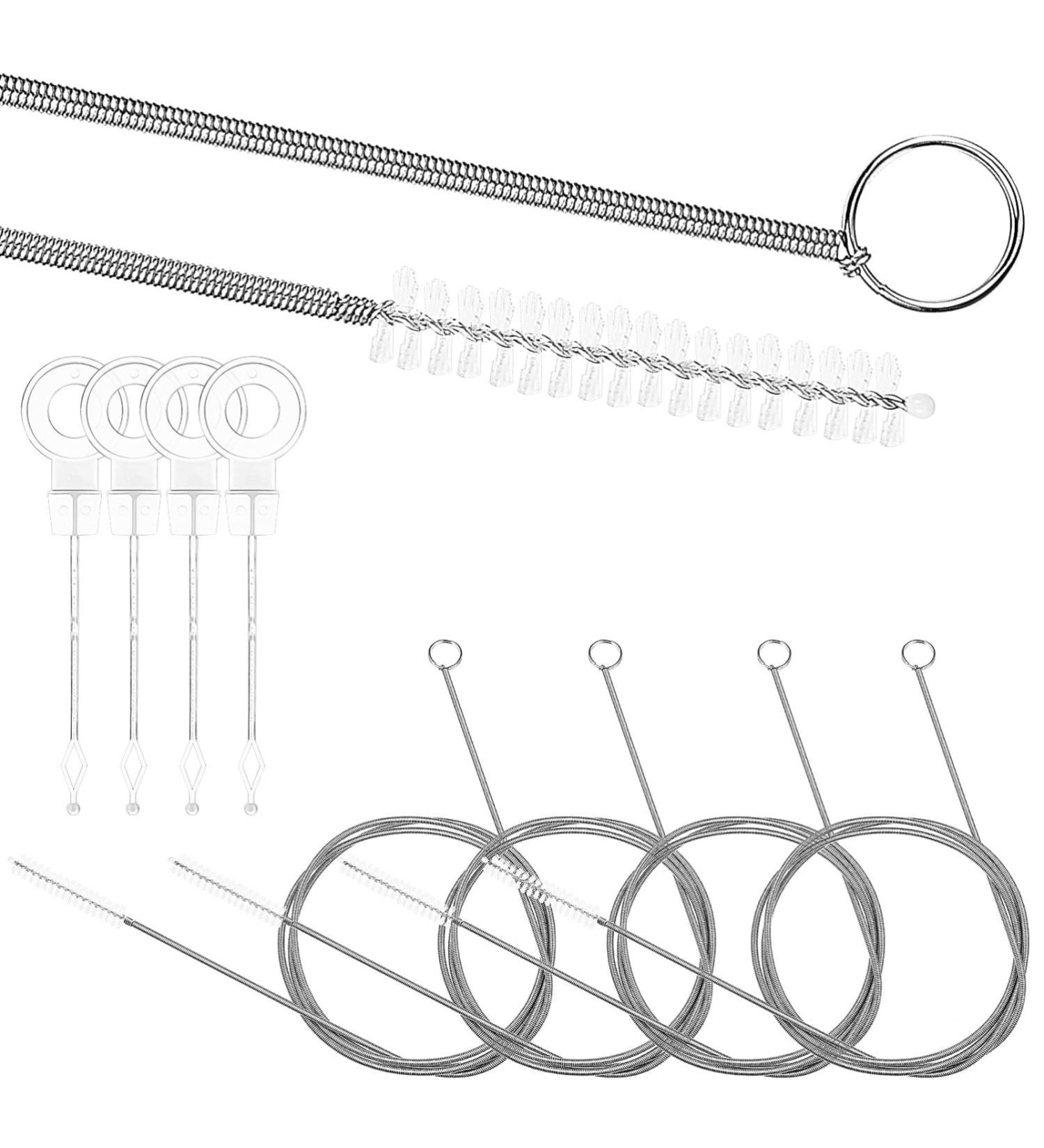 Cabilock Drain Straw Brush Set - 4 Flexible Grabber Claw Tools for Kitchen Sink Drain Cleaning - Effective Home Drain Cleaners - Buy Online on SooperMarket.com