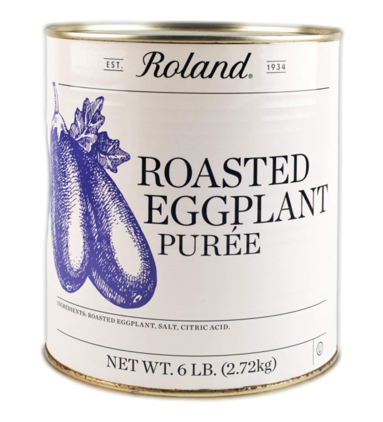 Roland Foods Roasted Eggplant Puree - Specialty Imported Food - 6 lb Can - Buy Online on SooperMarket.com