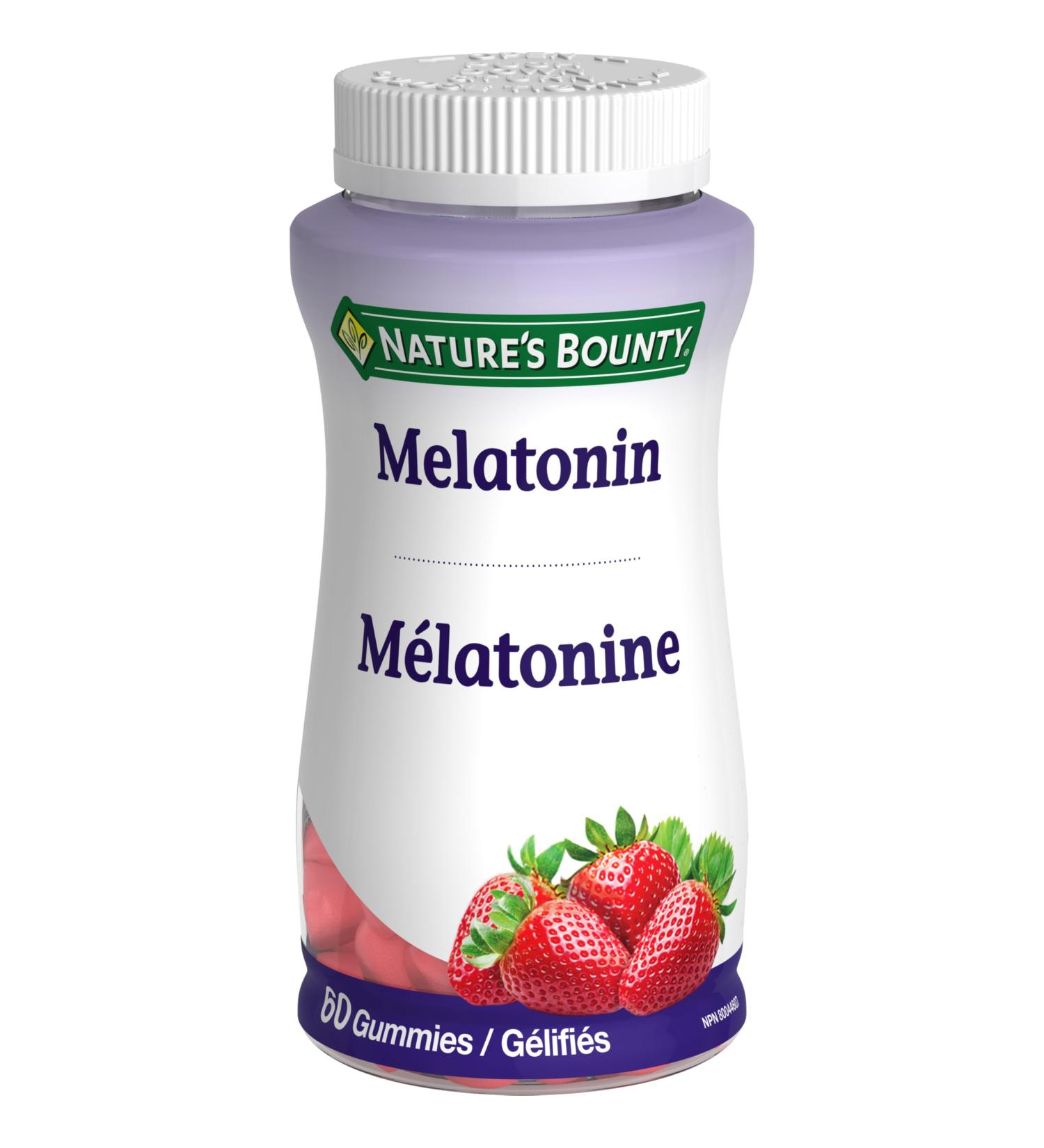 Nature's Bounty Melatonin Supplement Helps Reset Bodys Sleep-Wake Cycle 2.5mg 60 Gummies - Buy Online on SooperMarket.com