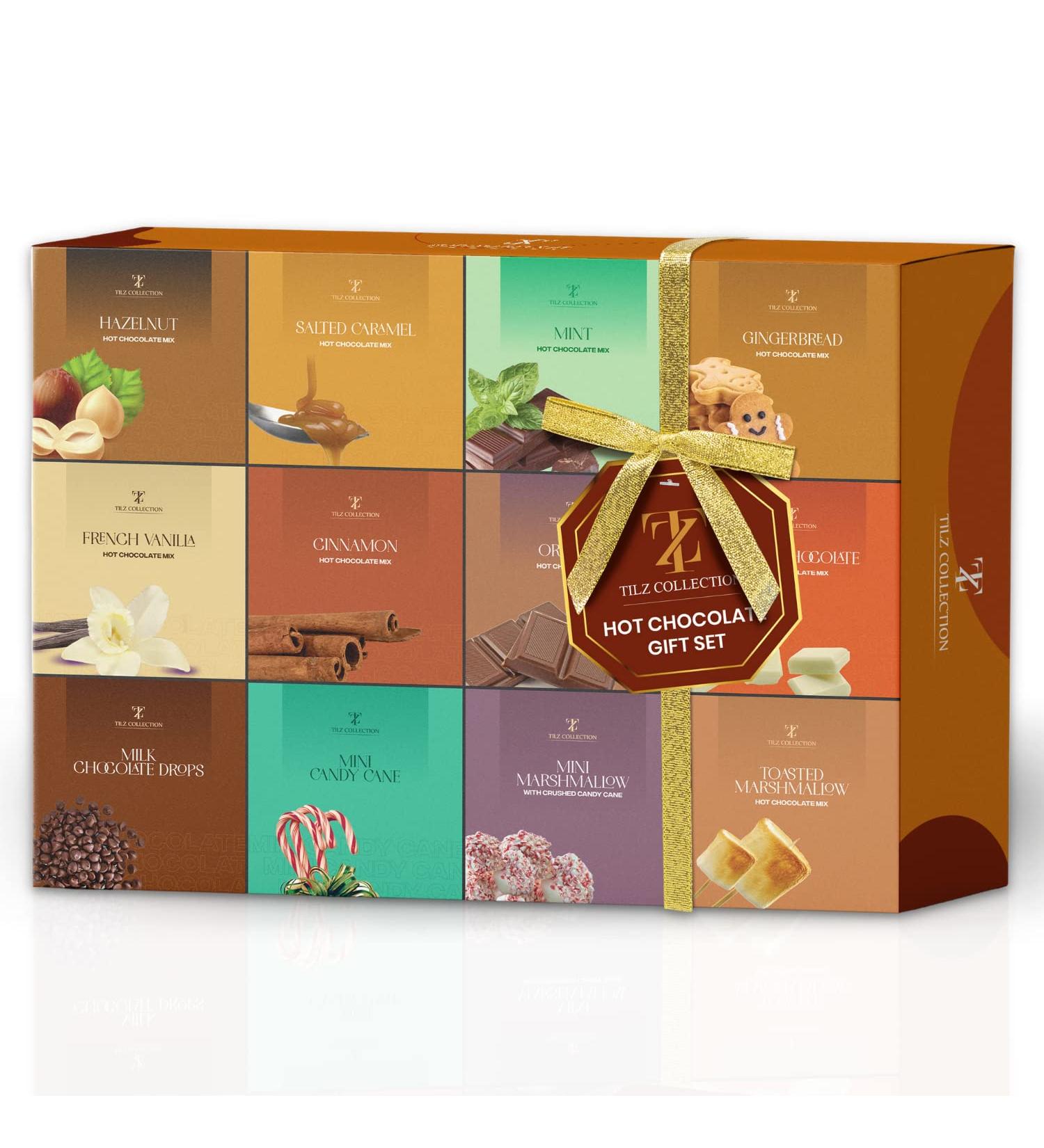 Hot Chocolate Gift Set - 12 Pack Premium Hot Chocolate Drinks with Various Flavours Selections - Luxury Hot Chocolate Gift Set for Kids and Adult - Buy Online on SooperMarket.com