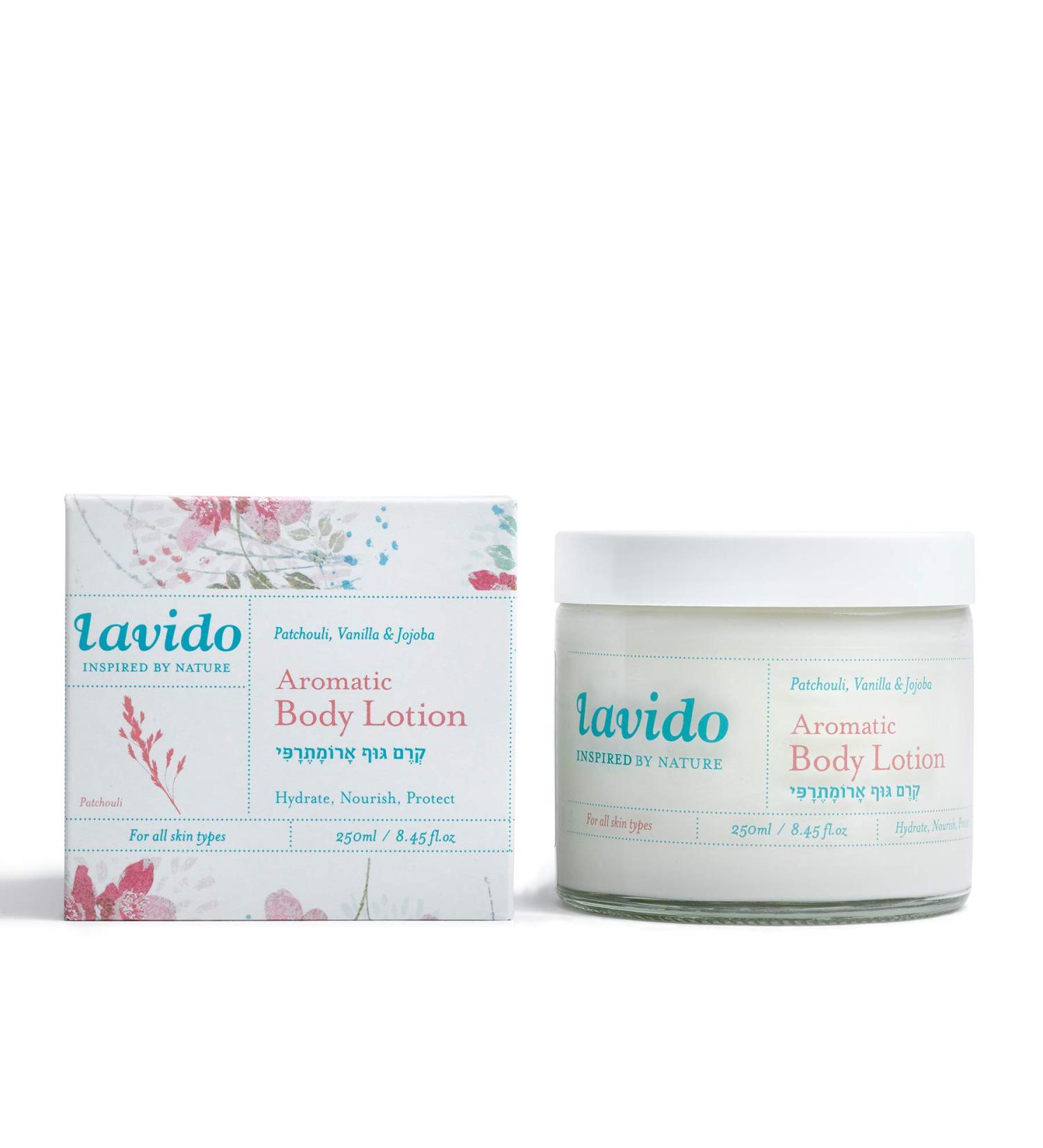 Lavido Patchouli + Vanilla Body Lotion | Natural Aromatic Clean Skincare 8.4 fl oz | 250 ml - Buy Online on SooperMarket.com