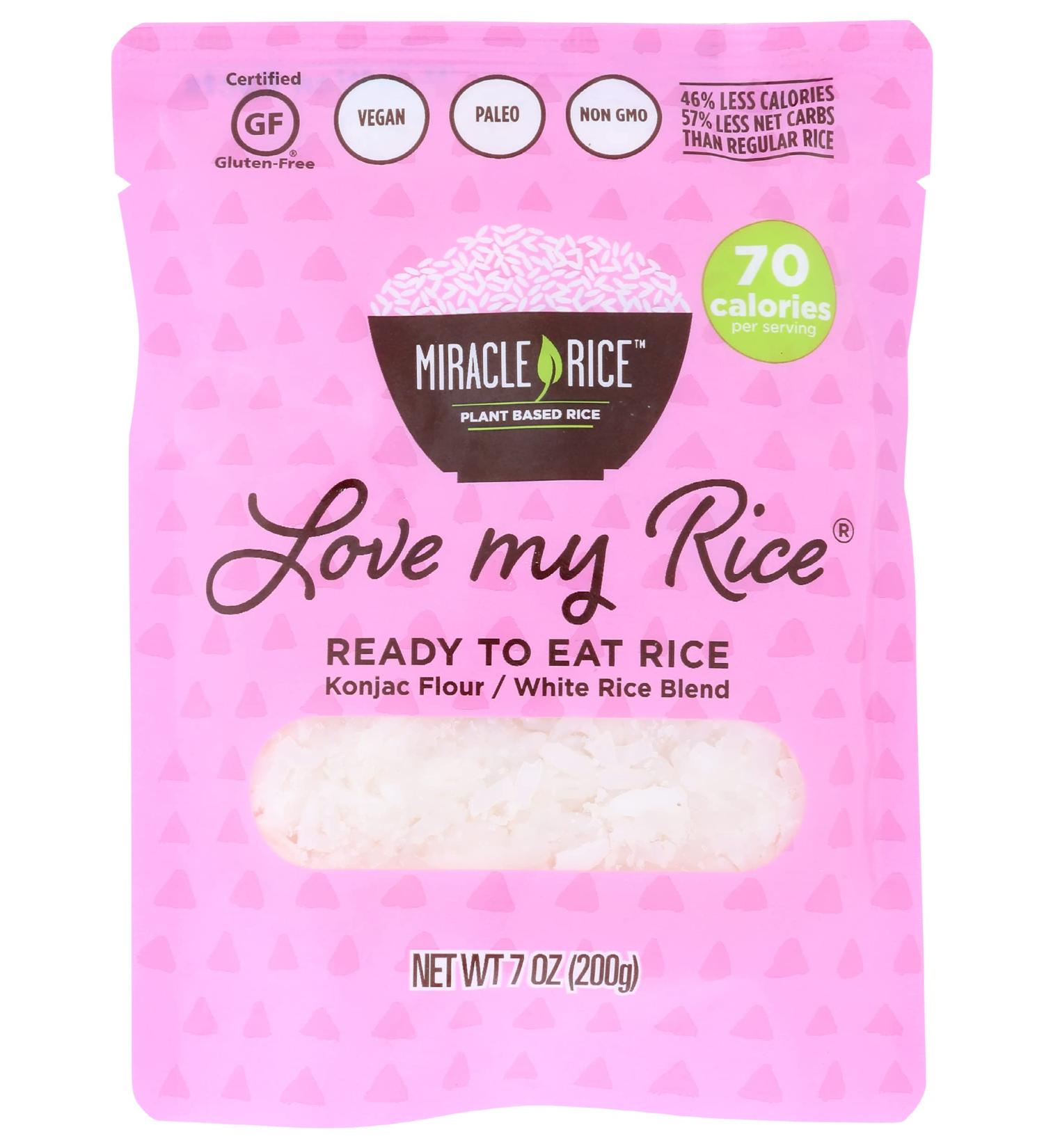 MIRACLE NOODLE Ready-to-Eat Love My Rice 7 OZ - Healthy Low-Calorie Meal - Buy Online on SooperMarket.com