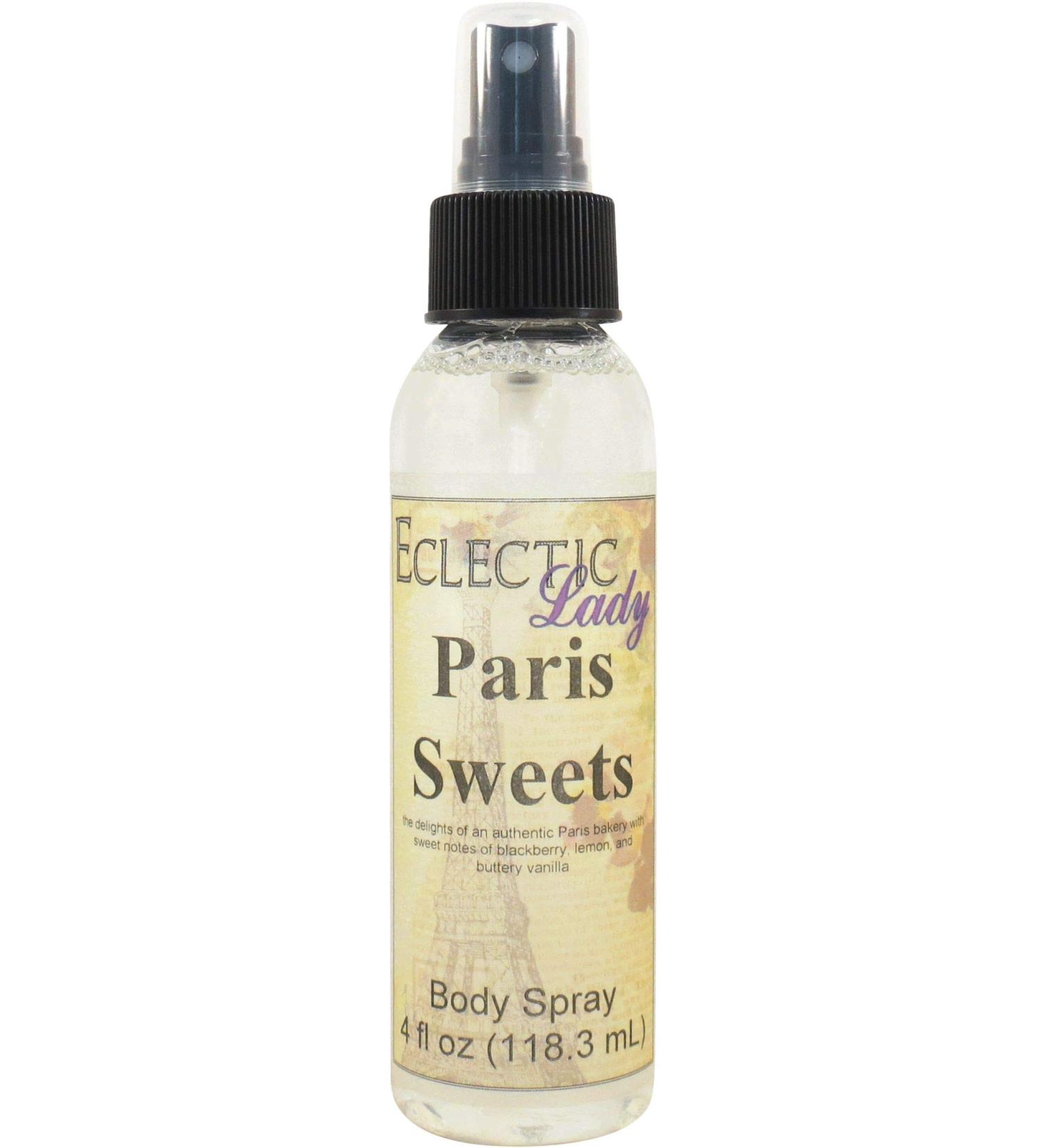 Paris Sweets Body Spray 4 ounces Body Mist for Women with Clean Light & Gentle Fragrance Long Lasting Perfume with Comforting Scent for Men & Women Cologne with Soft Subtle Aroma For Daily Use 4 Fluid Ounces - Buy Online on SooperMarket.com