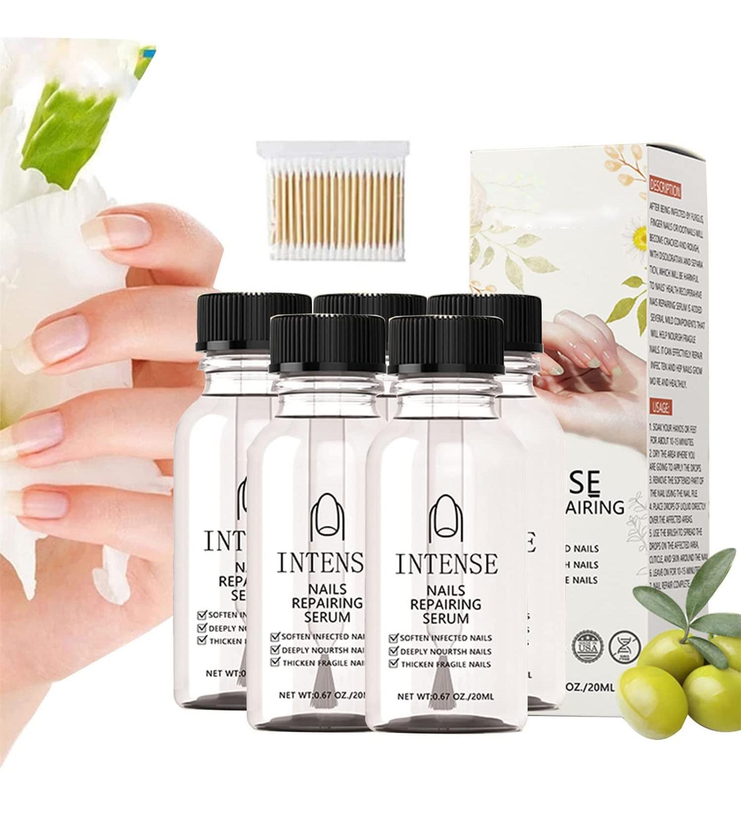 NailGro Intense Nail Growth and Strengthening Serum 7 Days Nail Growth and Strengthening Serum Natural Nail Repair Serum for Thin Nails and Growth 20ml (5Pcs) - Buy Online on SooperMarket.com