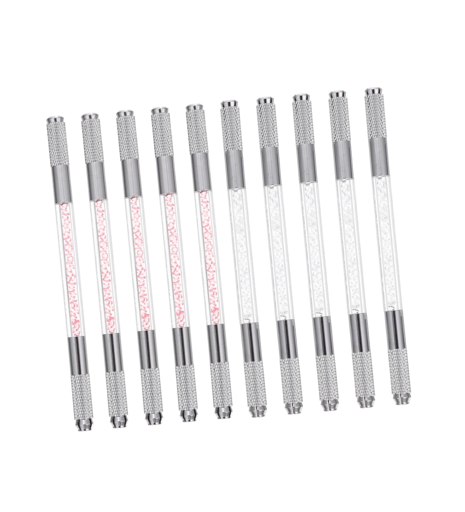 Mikinona Makeup Gadgets 10pcs Crystal Eyebrow Pencil Eyebrow Pen Manual Microblading Pen Brow Microblading Pen Tool - Buy Online on SooperMarket.com