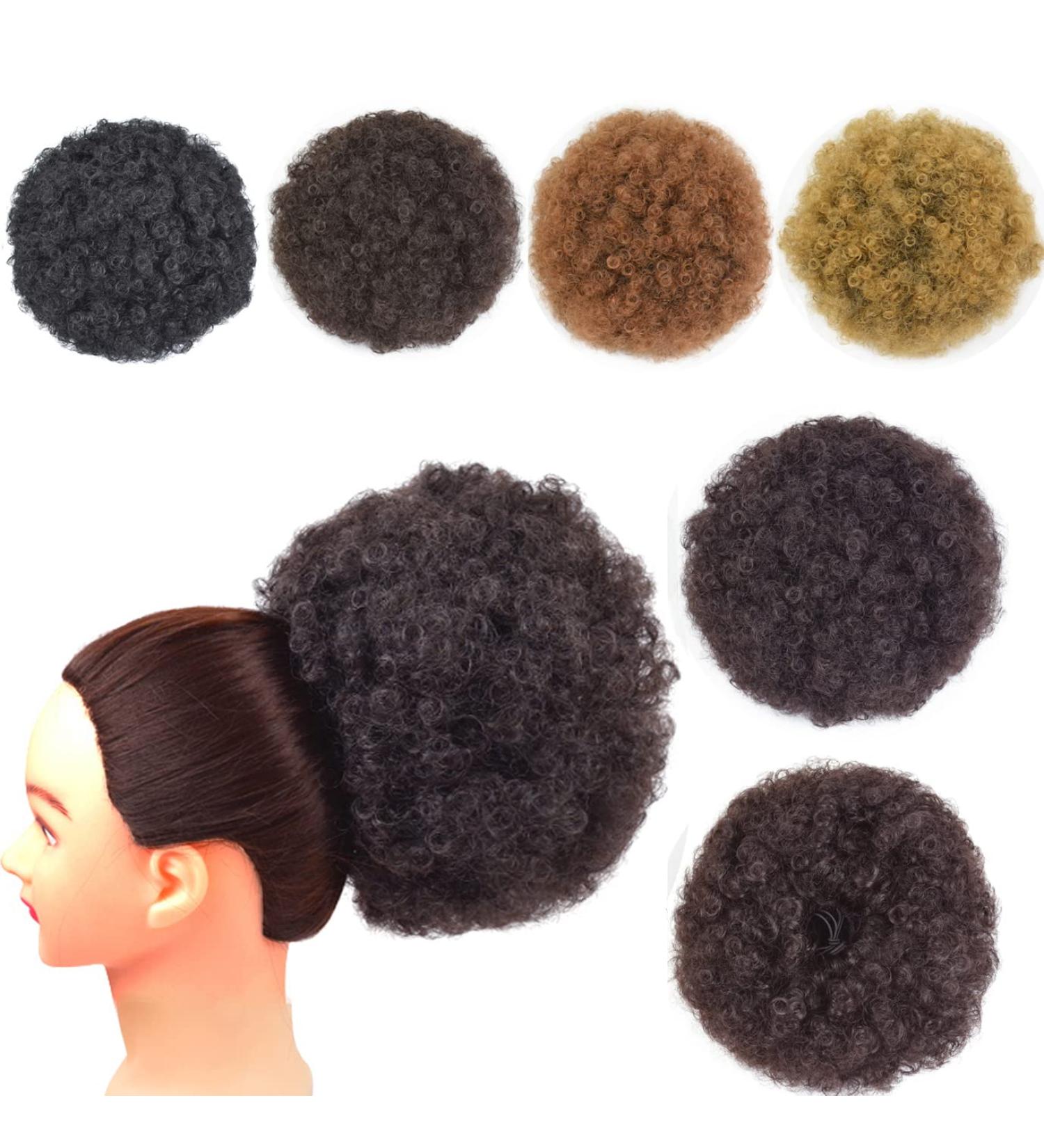 Afro Puff Drawstring Ponytail Extension Short Synthetic Afro Kinky Curly Puff Ponytail for Natural Hair Clip On Kinky Drawstring Curly Ponytail Bun Hairpieces (X-Large 2#) X-Large 2# - Buy Online on SooperMarket.com