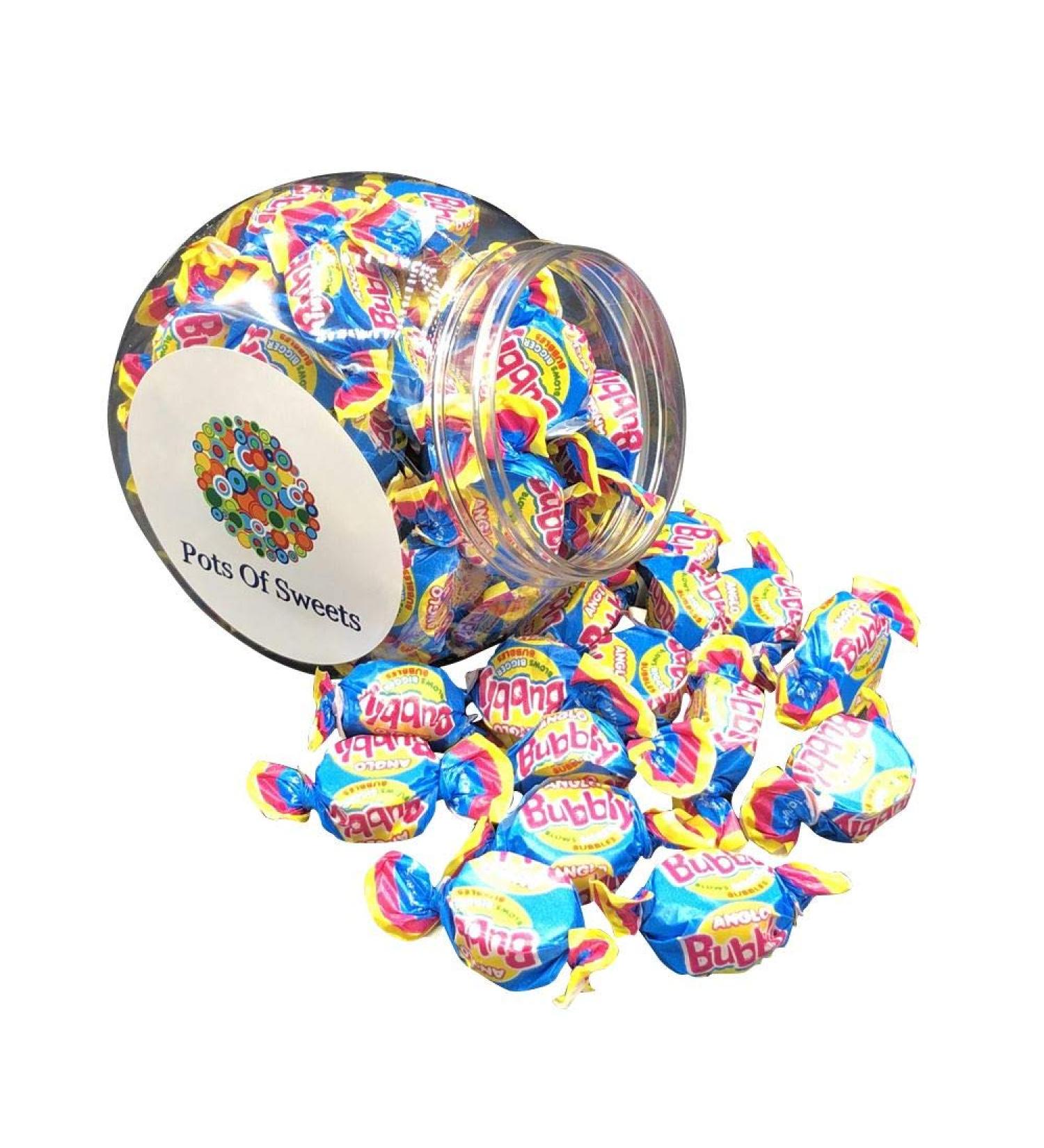 Personalized Customise with Your Own Message or Image 260g Cookie Jar of Anglo Bubbly Bubblegum Sweets