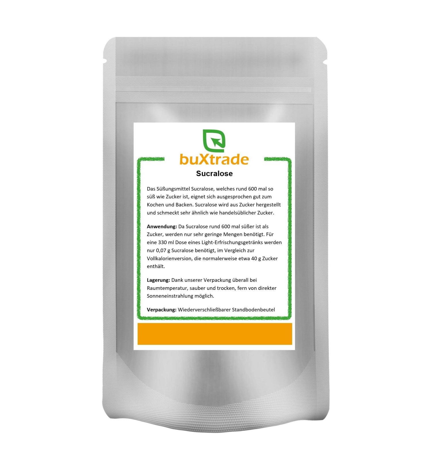 500 g Sucralose | calorie-free | 600x sweeter than sugar | Sweetener | Sugar substitute | Buxtrade |