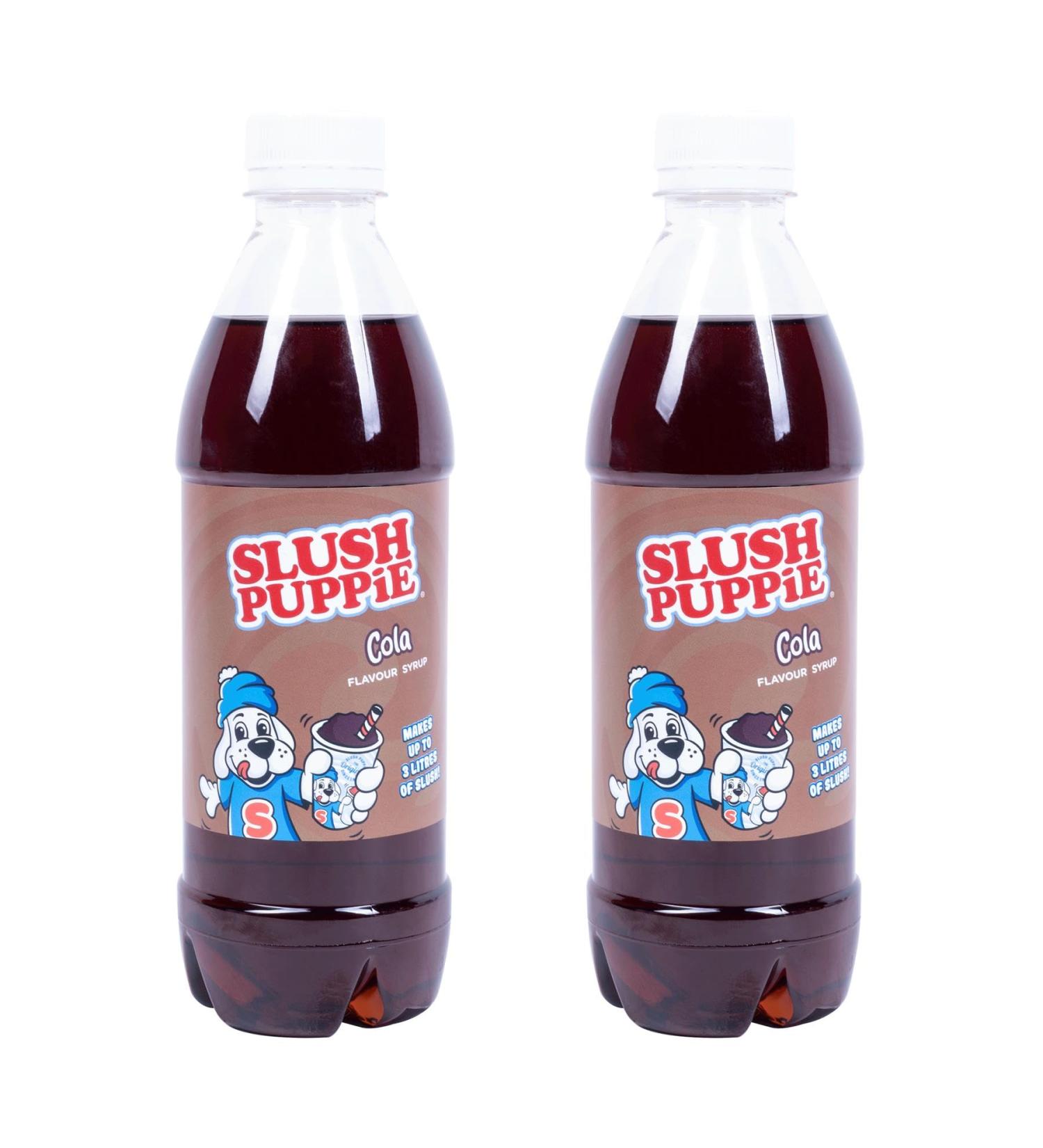 SLUSH PUPPiE Cola Syrup - 2 x 500ml Bottles. For use with Domestic SLUSH PUPPiE Machines. Genuine SLUSH PUPPY syrup from Fizz Creations
