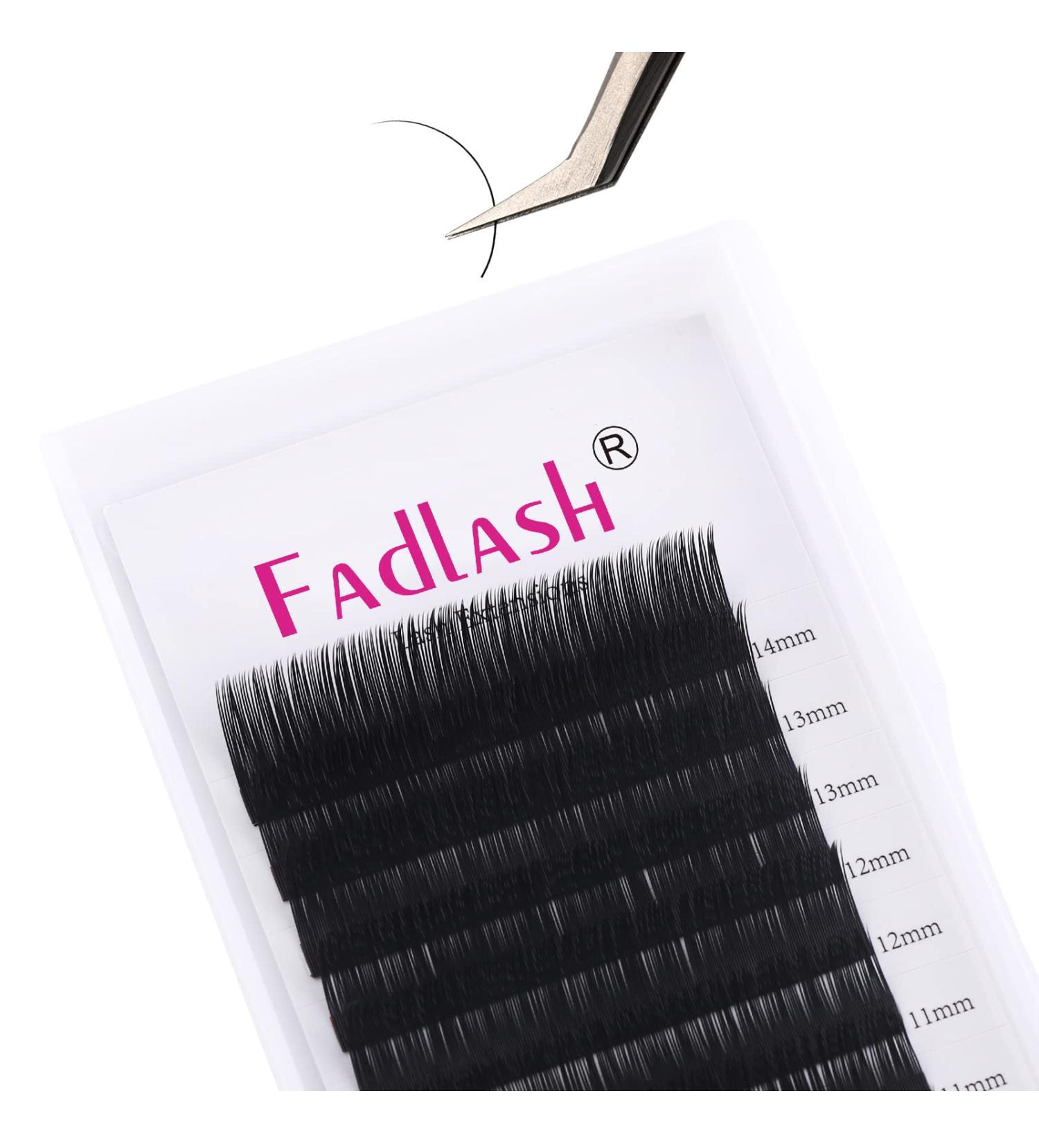 Professional Classic 1:1 Eyelash Extensions - 0.05mm C Curl Mix (8-14mm) | Natural Black Individual Lashes - Buy Online on SooperMarket.com