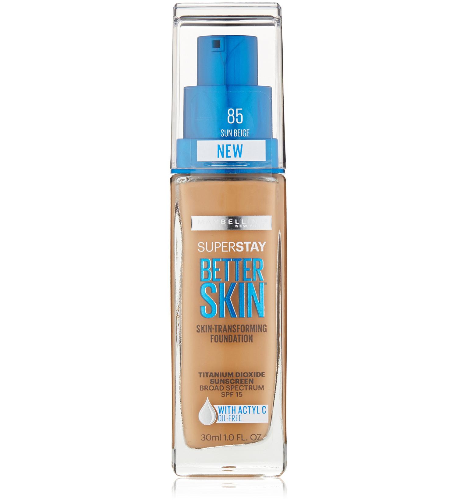 Maybelline New York Superstay Better Skin Foundation Sun Beige - 1 Fl Oz (Pack of 1) - Buy Online on SooperMarket.com