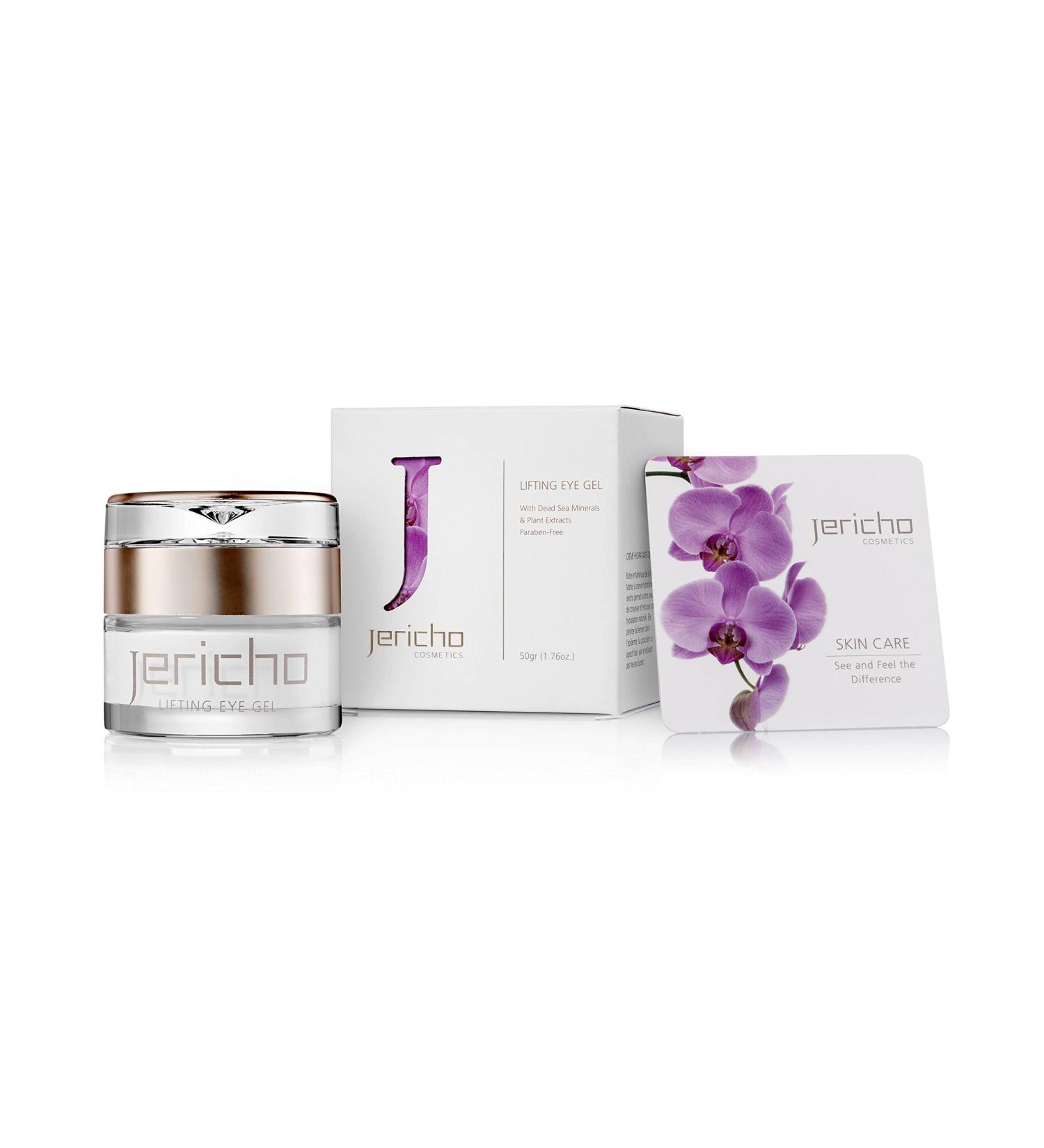 Jericho Cosmetics Eye Cream Gel for Dark Circles & Puffy Eyes - Anti-Aging Dead Sea Minerals Olive Oil & Plant Extracts - Buy Online on SooperMarket.com