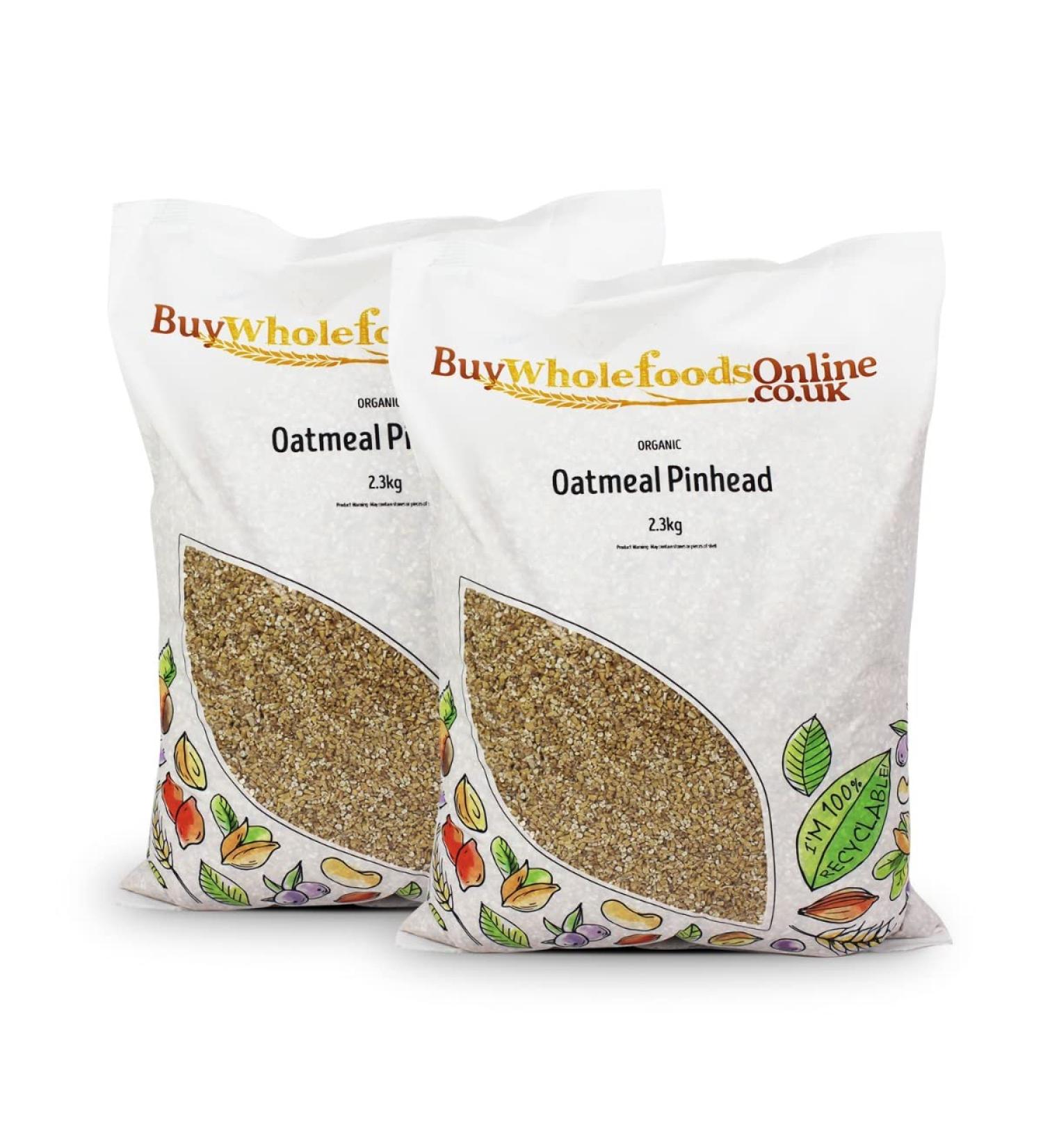 Organic Oatmeal Pinhead 4.6kg (BWFO) No Flavor 2.3 Kg (Pack of 2)