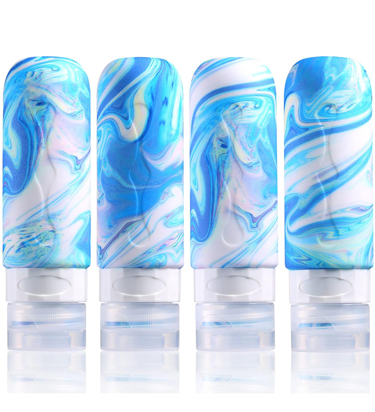 Gemice Travel Bottles 85ml - TSA Approved Leak-Proof BPA-Free Travel Accessories for Shampoo & Soap (Set of 4) - Buy Online on SooperMarket.com
