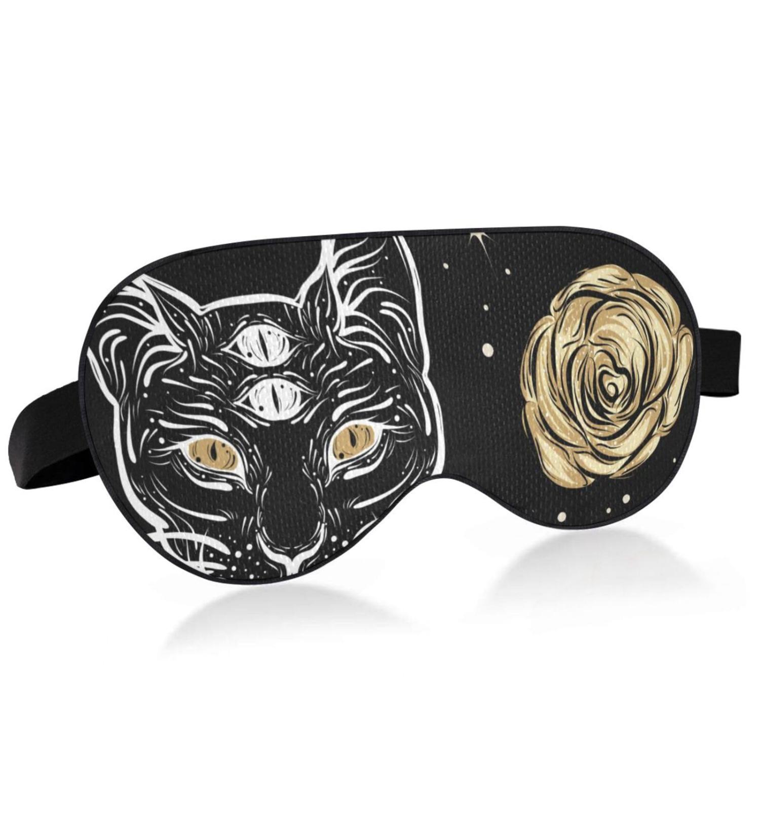 Haskirky Light Blocking Breathable Eye Mask - Adjustable for Men and Women - Perfect for Travel, Yoga, Meditation, and Office - Deep Sleep Mask by Four Eyed Cat - Buy Online on SooperMarket.com