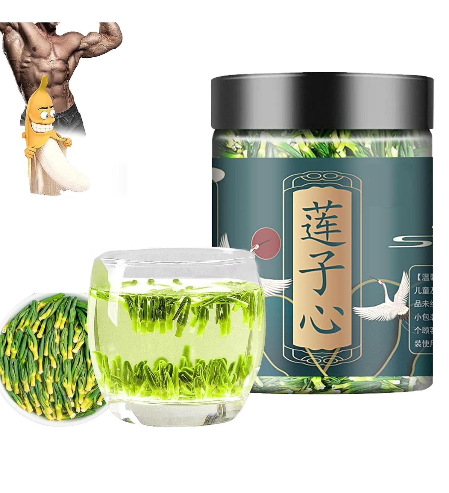 Lotus Seed Core Tea for Men Liver and Kidney Care Tea Men's Essentials Pure Chinese Herbal Tea Dried Lotus Plumule Lotus Embryo Tea (125g 1 PCS) 125g 1 PCS - Buy Online on SooperMarket.com