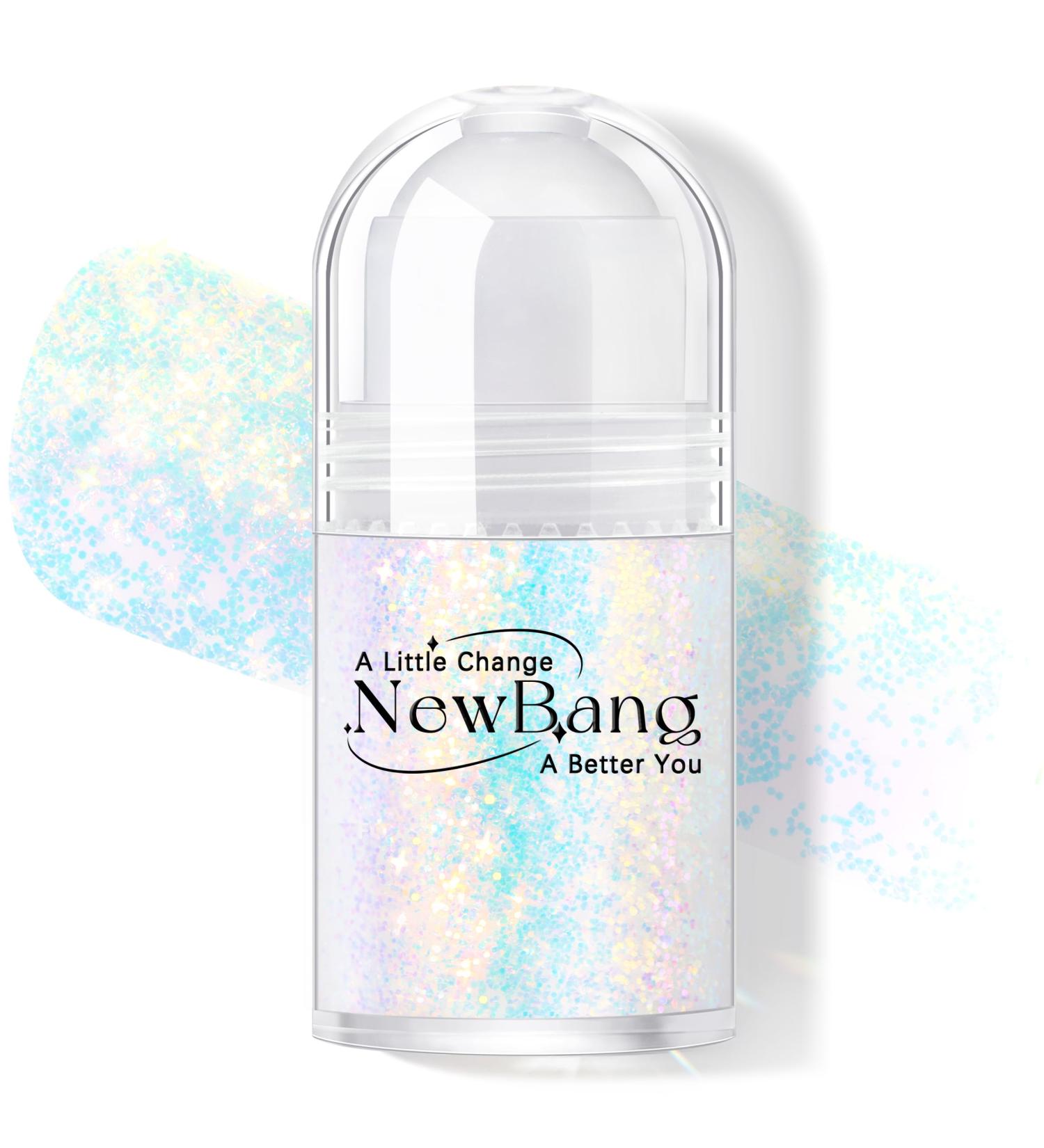 NewBang Roll-on Chameleon Color Changing Holographic Body Glitter Gel - 12# Sparkling Blue - Buy Online on SooperMarket.com