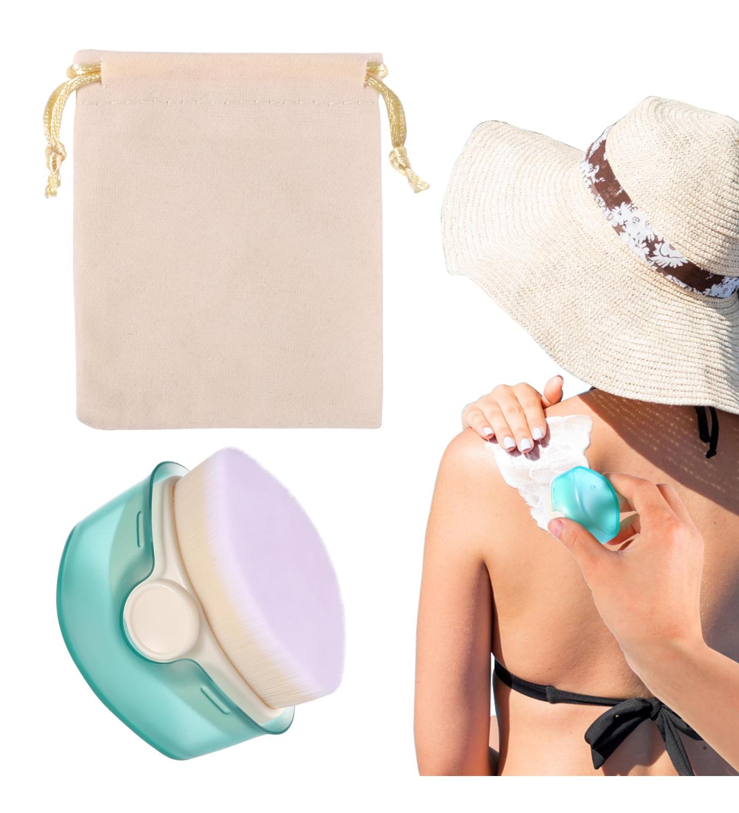 Sunscreen Applicator Brush for Kids | Portable Mini Sunblock Brush with Storage Bag - Buy Online on SooperMarket.com