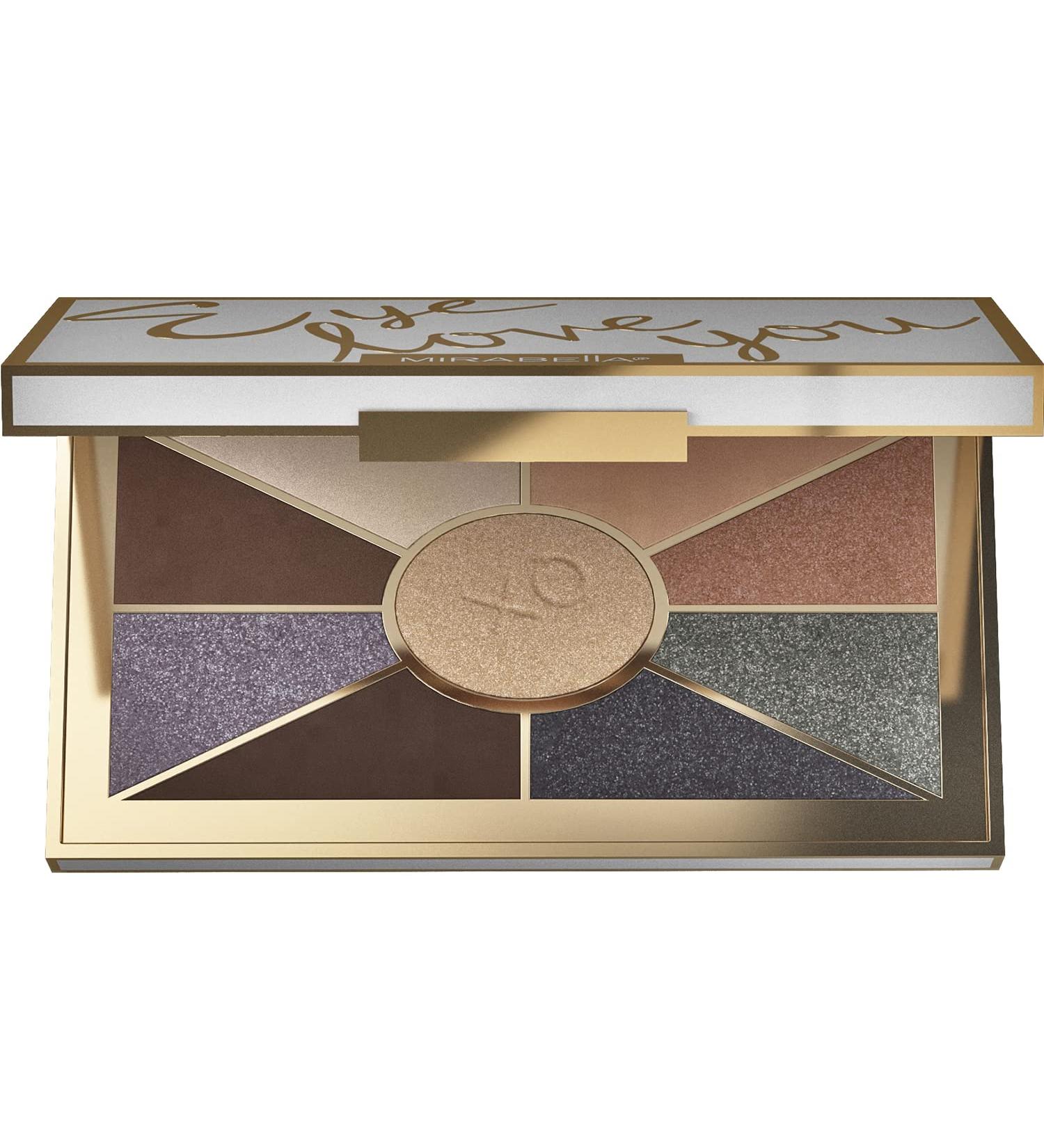 Mirabella Eyeshadow Palette Rendezvous - Eye Love You Collection | Neutral Ultra-Pigmented Pressed Powders - Matte & Shimmer Colors | Long-Lasting & Blendable | Paraben & Talc-Free - Buy Online on SooperMarket.com