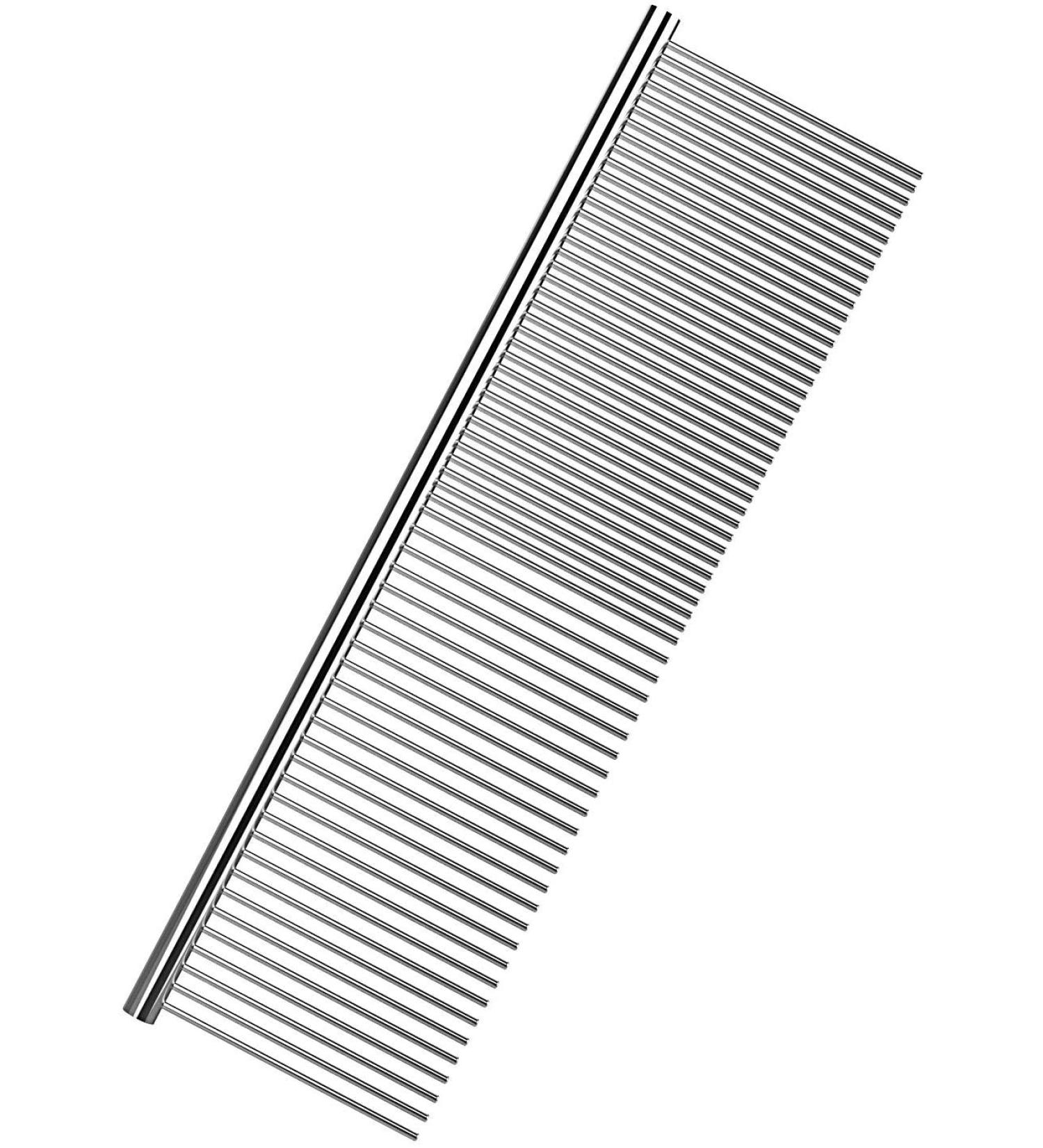 Professional Stainless Steel Pet Comb for Shedding - Grooming Tool for Cats and Dogs - Buy Online on SooperMarket.com