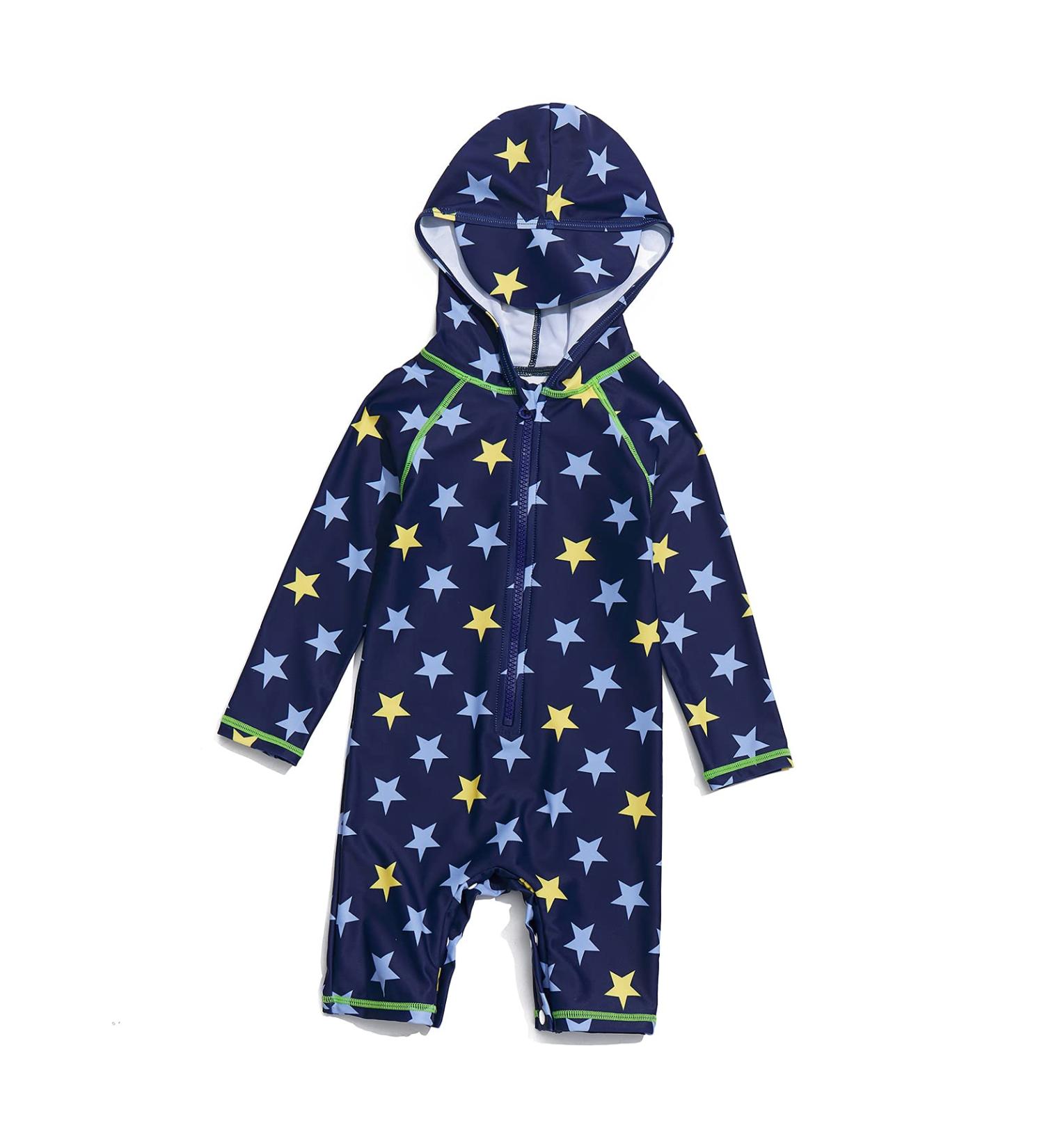 Bonverano Baby Boys Swimsuit - UPF 50+ Sun Protection, Yellow Star, 3-6 Months - Buy Online on SooperMarket.com