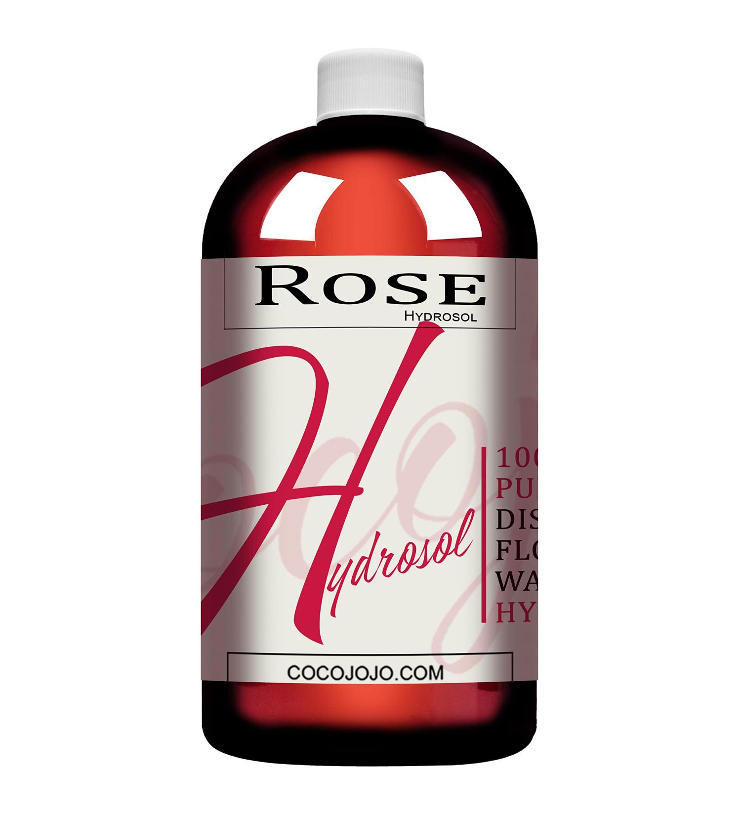 Pure & Natural Rose Hydrosol Water Spray Toner 32 oz - Face & Body Hydrating Mist for All Skin Types - Cleansing & Hydration - COCOJOJO - Buy Online on SooperMarket.com