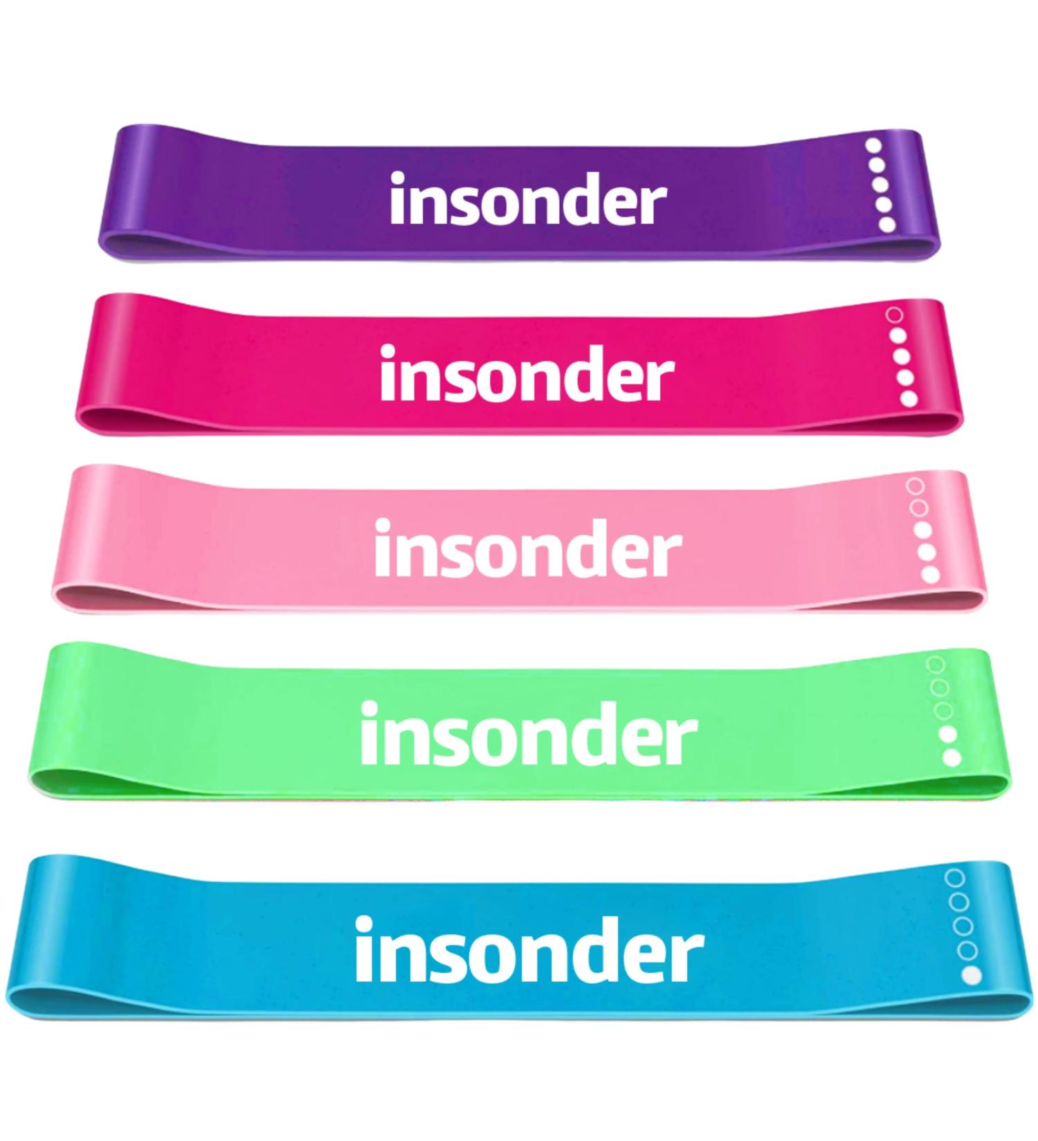 5 Set Theraband Resistance Bands - Fitness Straps & Booty Band for Strength Training - Premium Gymnastics & Exercise Equipment - Buy Online on SooperMarket.com