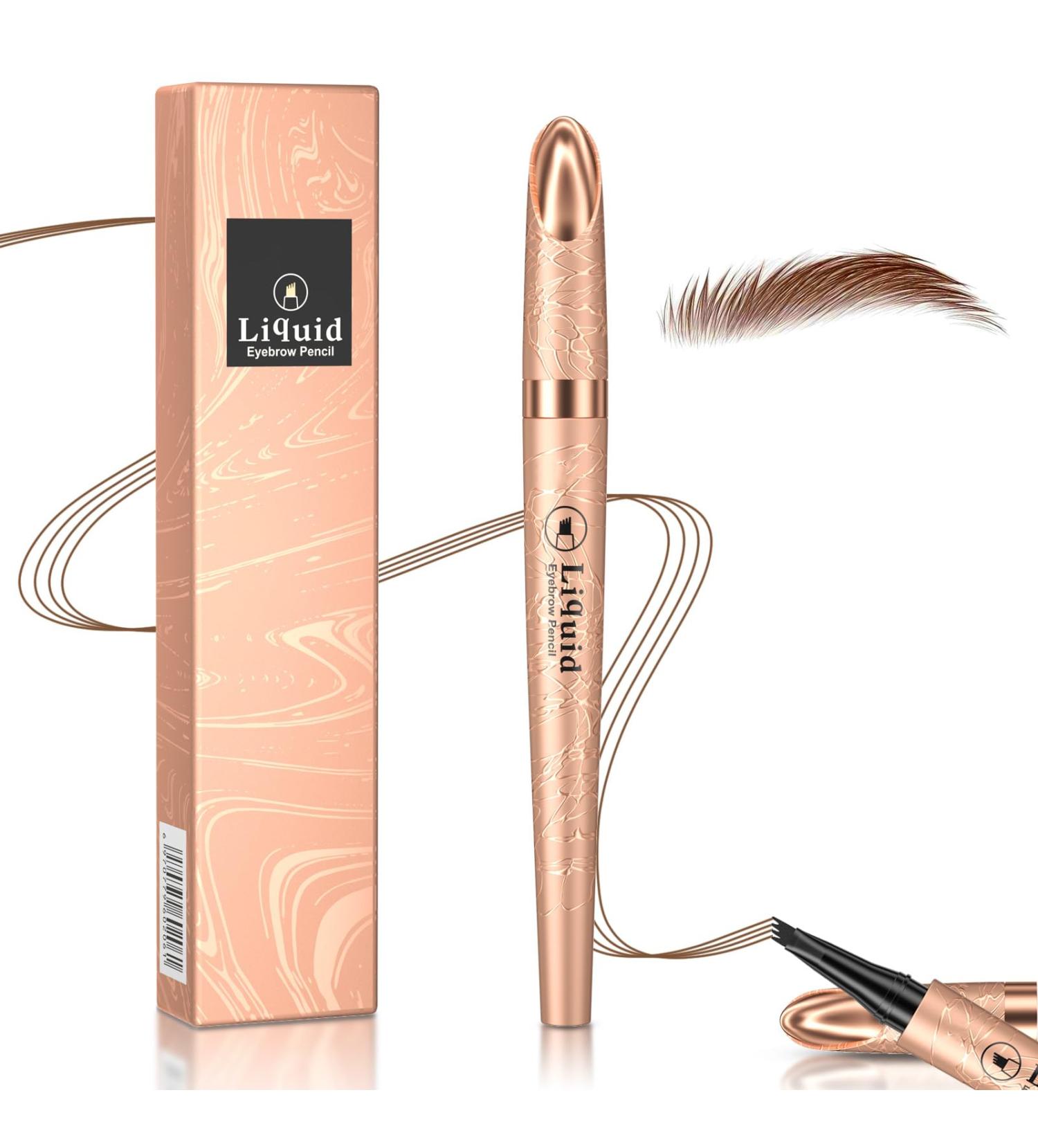 Waterproof Eyebrow Pencil | Long-Lasting & Quick-Drying | B-Hell-Brown - Effortlessly Natural Look | International Shipping Available - Buy Online on SooperMarket.com