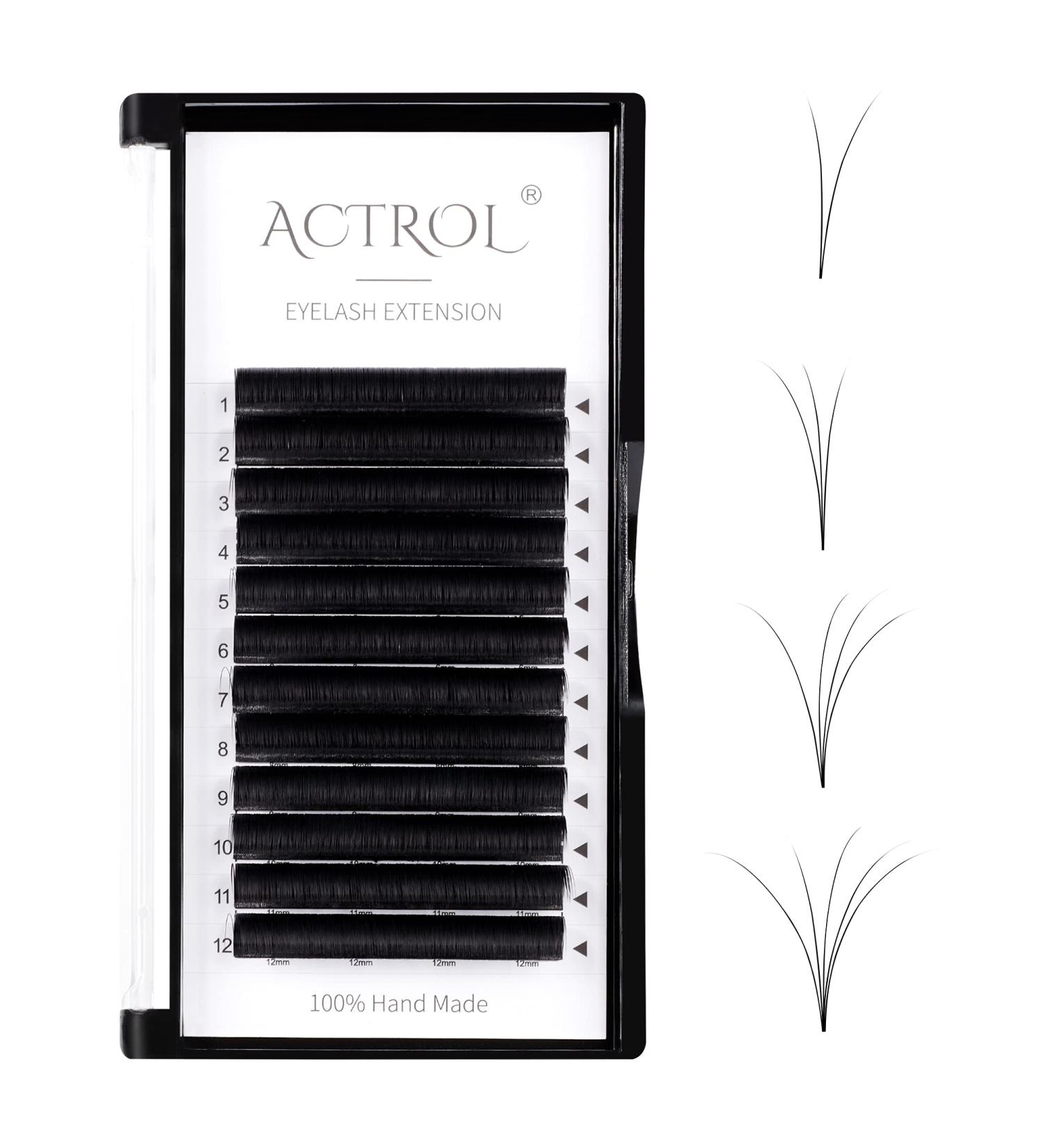 Volume Eyelash Extensions D Curl 0.07mm 15mm - Easy Fan Self Fanning Lashes for Quick Application - Buy Online on SooperMarket.com