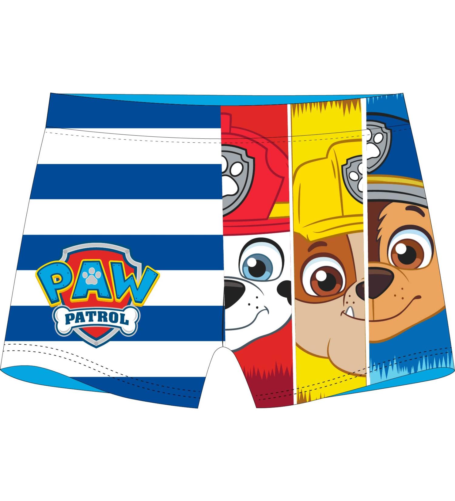 Paw Patrol swimming trunks size 98/104 110/116 122/128 swimming shorts multi -colored children's bathrooms with Marshall Chase and Rubble.Baby boys 116 blue