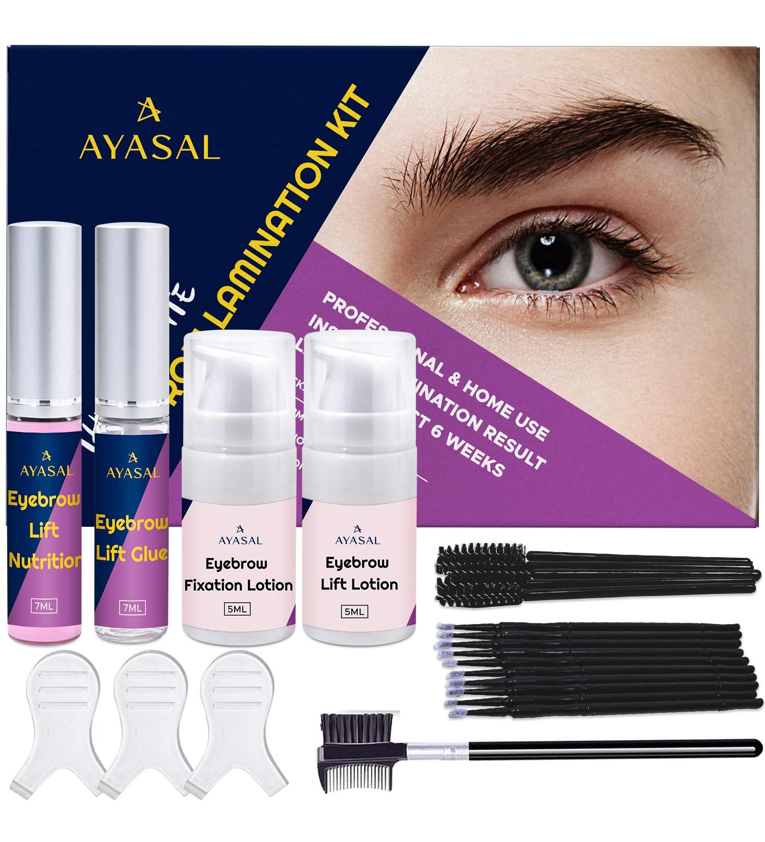 Professional Eyebrow Lamination Kit | DIY Brow Lift at Home | Instant Results | Fuller & Thicker Brows for 6 Weeks | Includes Brow Gel, Brush, and Micro Brushes - Buy Online on SooperMarket.com