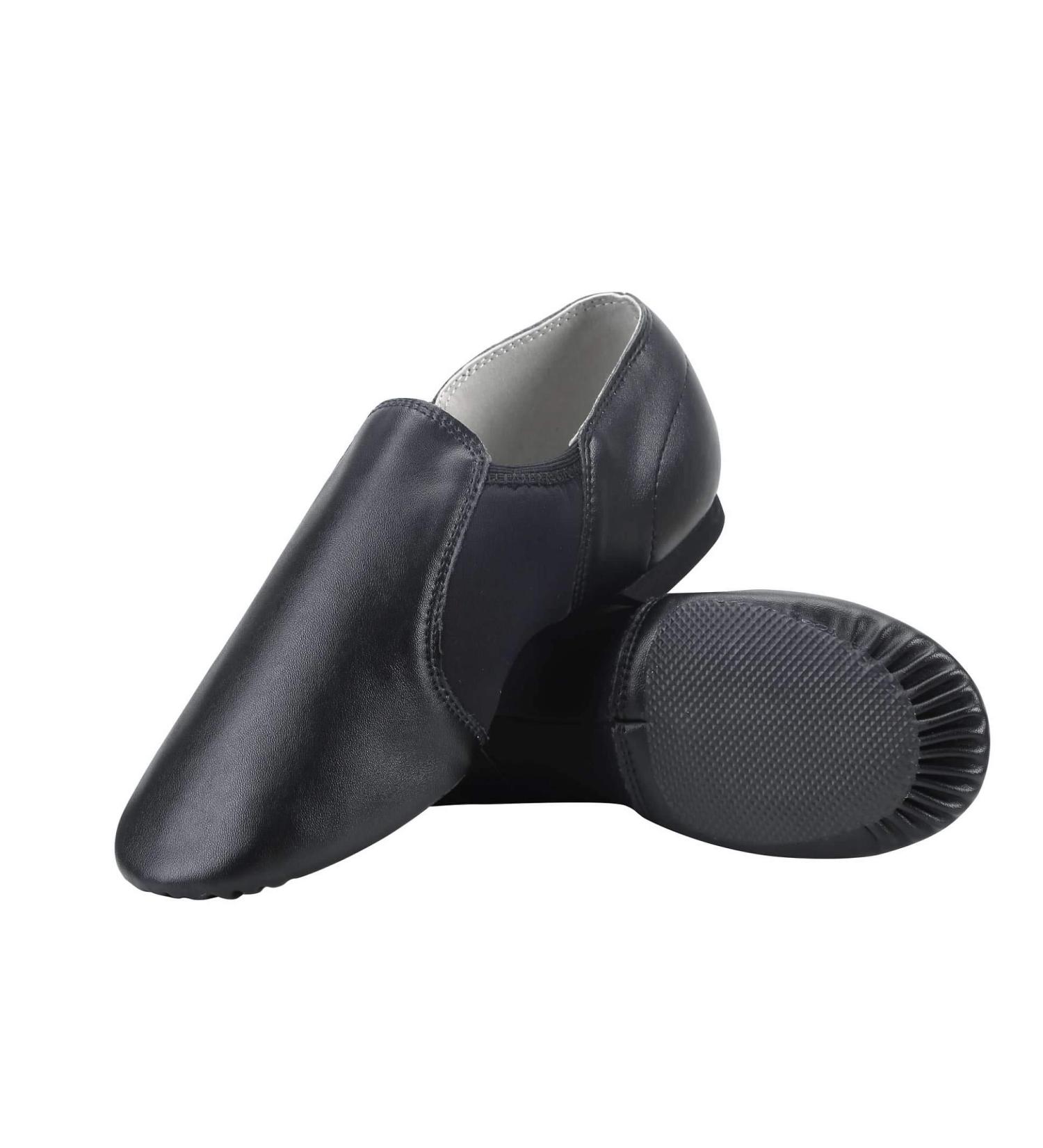 Dynadans PU Leather Jazz Dance Shoes with Arch Insert for Kids - Black, Size 8 Toddler - Buy Online on SooperMarket.com