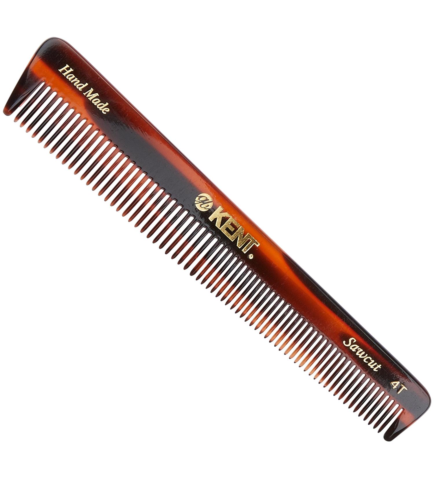 Kent Brushes Handmade Combs Range 4T Medium Size Coarse and Fine Comb Brown 1 Count (Pack of 1) - Buy Online on SooperMarket.com