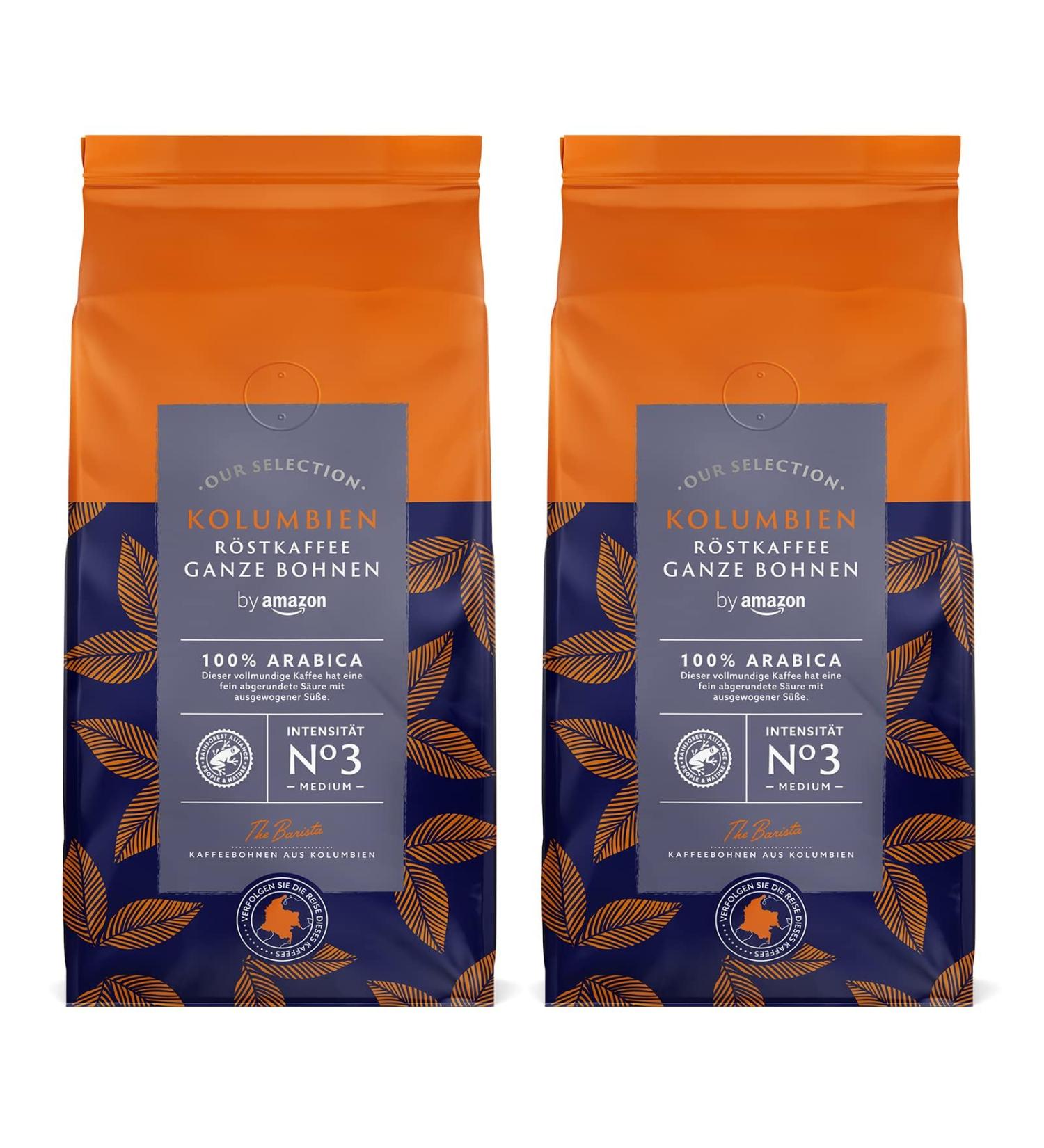 Buy Colombian Medium Roast Coffee Beans - 1 kg (2 x 500 g) | Rainforest Alliance Certified | Fast International Shipping - Buy Online on SooperMarket.com