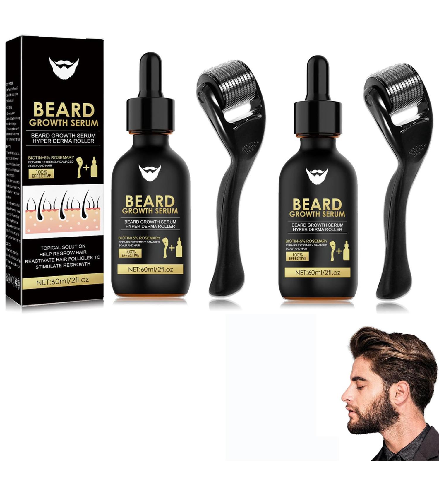 East Moon Beard Shaping Pen 2PC Set | Beard Growth Serum Oil & Roller | Best Gift for Men - Buy Online on SooperMarket.com