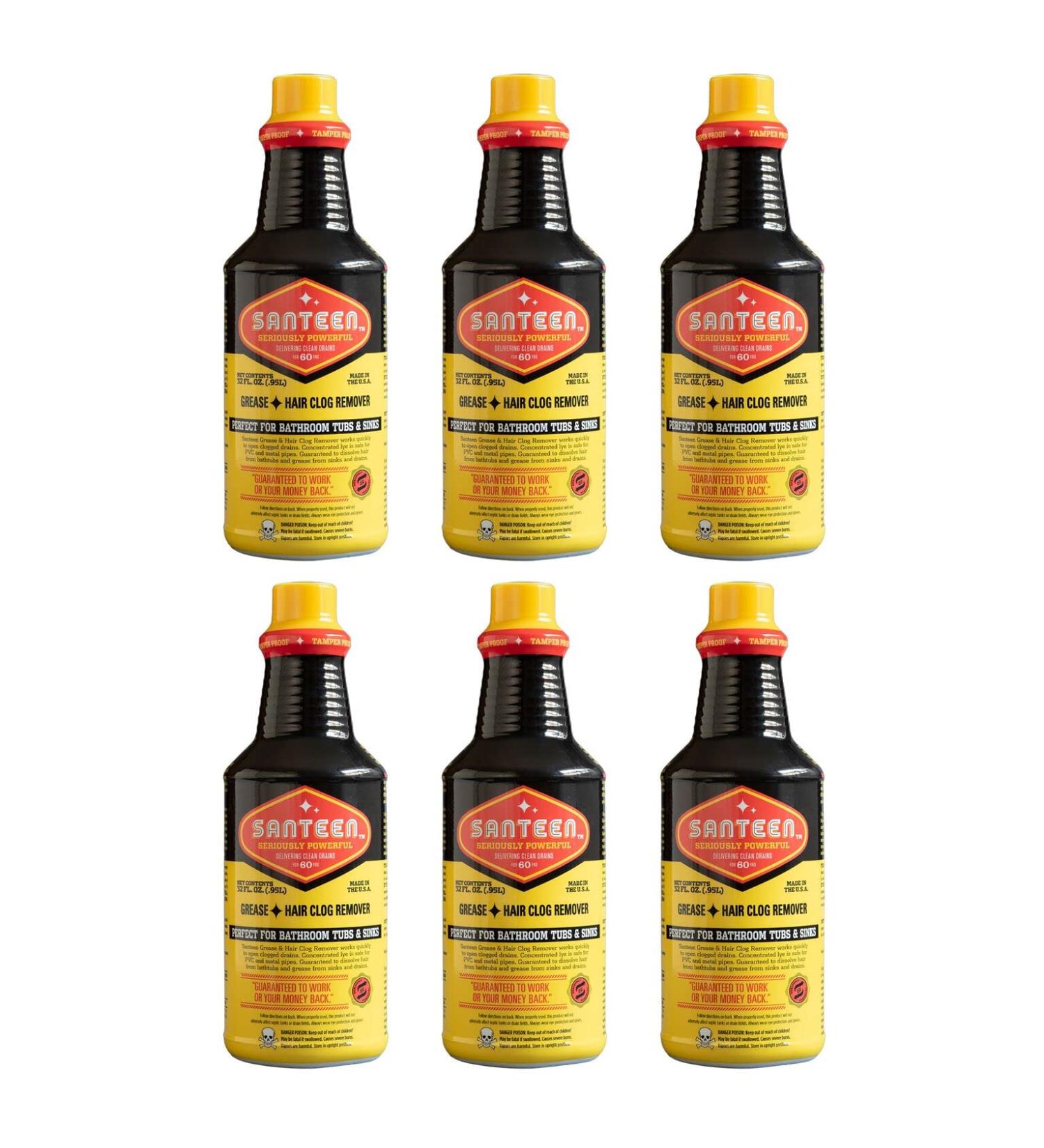 Buy Santeen 700-6 Grease Hair Drain Opener - 32oz Quart for Effective Clog Removal | International Shipping Available - Buy Online on SooperMarket.com