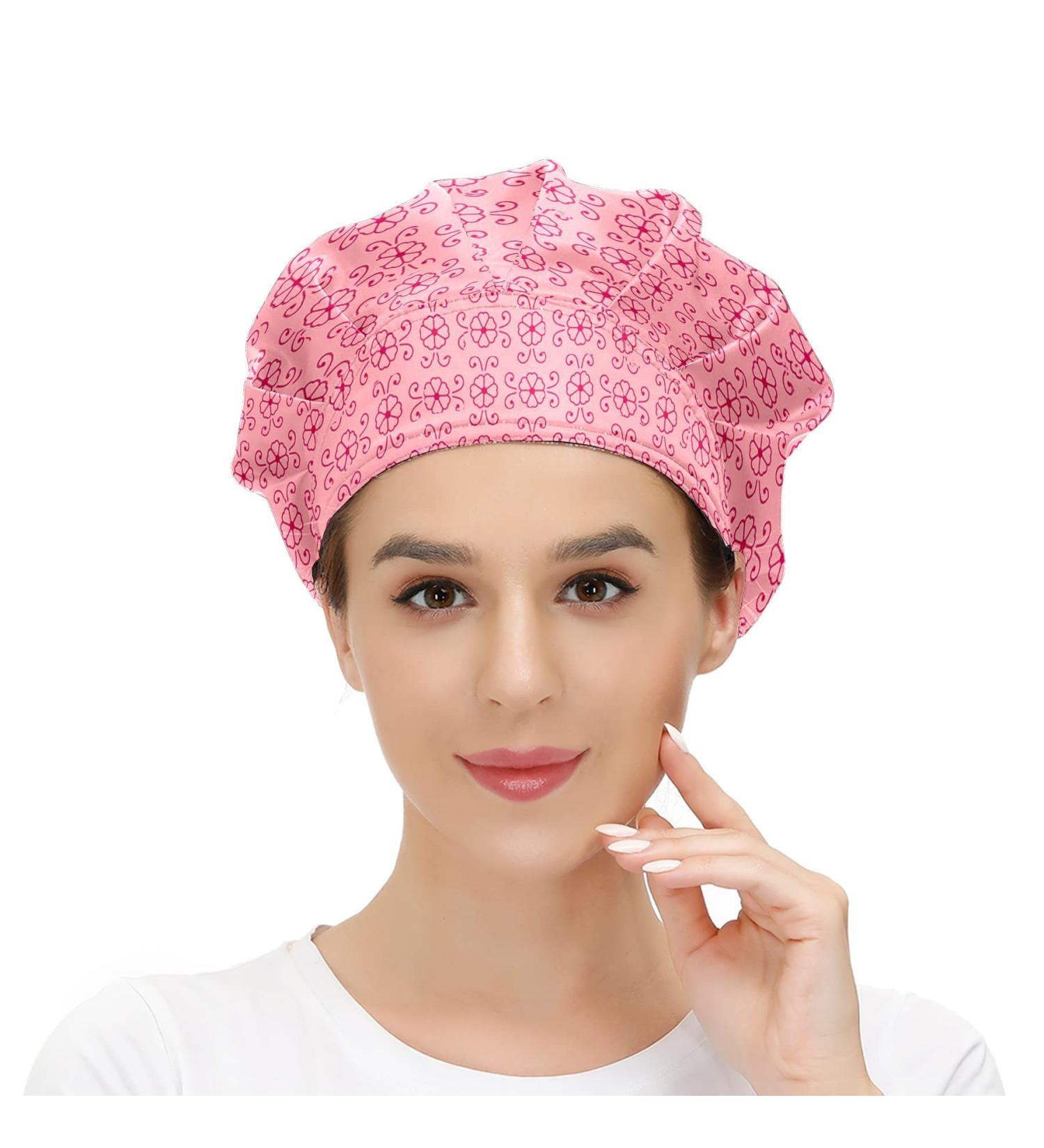 Adjustable Red Working Caps Tie Back Bouffant Hats for Women Men - One Size Fits All - Buy Online on SooperMarket.com
