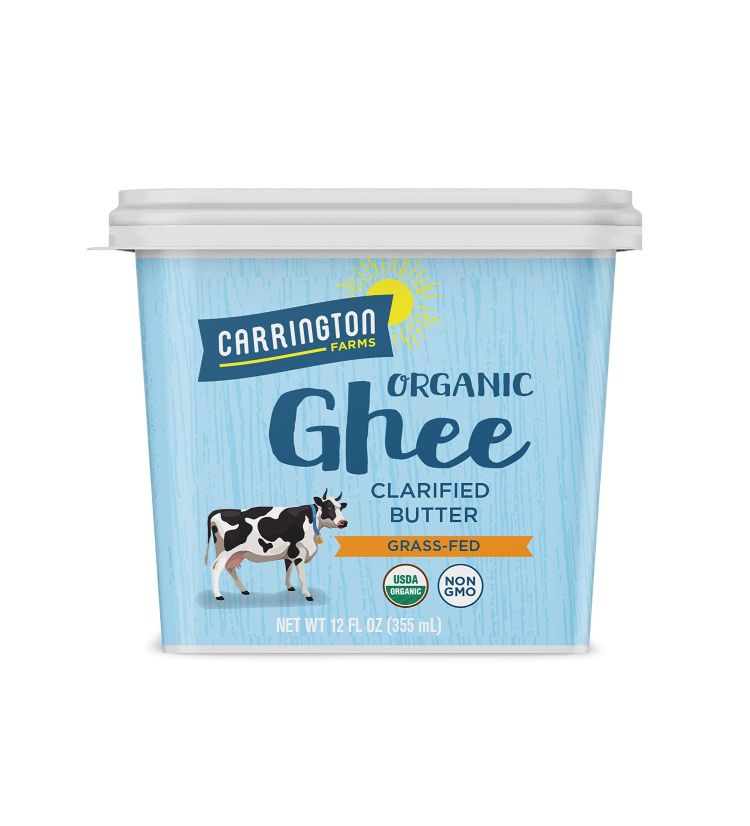 Carrington Farms Organic Grass Fed Ghee 12oz - Affordable Price per Ounce - Buy Online on SooperMarket.com