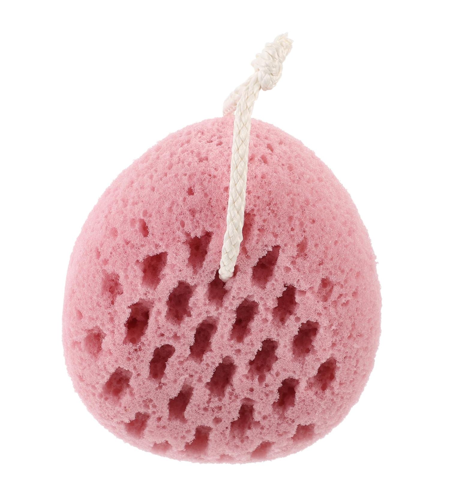 KOMBIUDA Bath Sponge Ball Body Scrub Sponge Mesh Pouf Bath Scrunchies Loofah Scrub Body Sponges for Shower Sponge Loofah Scrubber Exfoliating Sponge Cute Bath Wipe Polyurethane Child Pink - Buy Online on SooperMarket.com