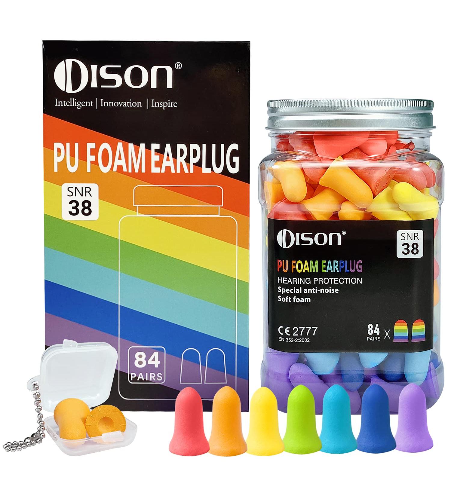 84pairs Ear Plugs for Sleeping Noise Cancelling 38dB Sound Blocking Earplugs Soft Foam Trumpet - Buy Online on SooperMarket.com