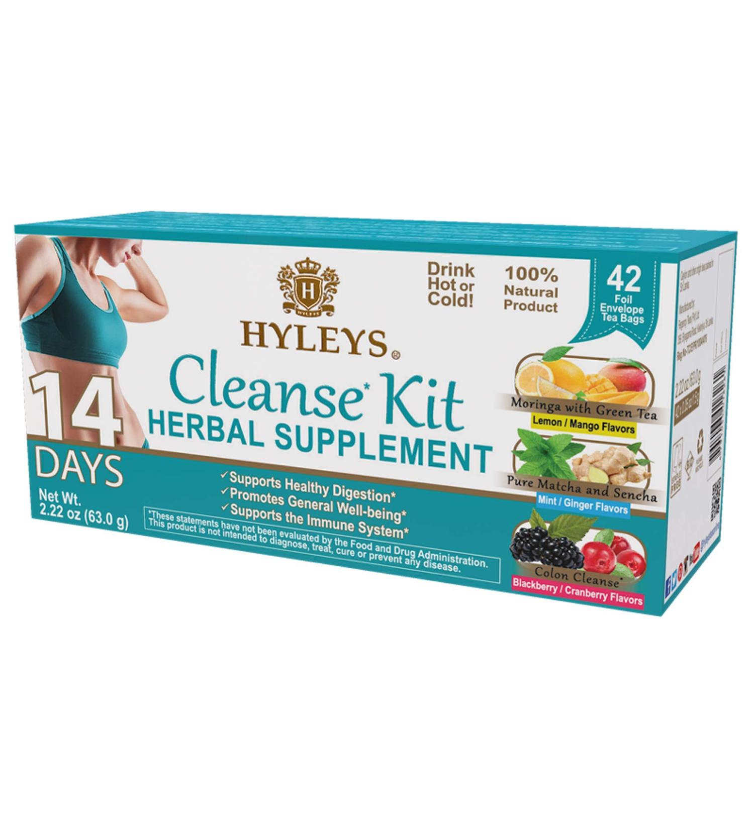 Hyleys 14-Day Cleanse Tea Kit - 42 Tea Bags for Detox & Wellness - Buy Online on SooperMarket.com