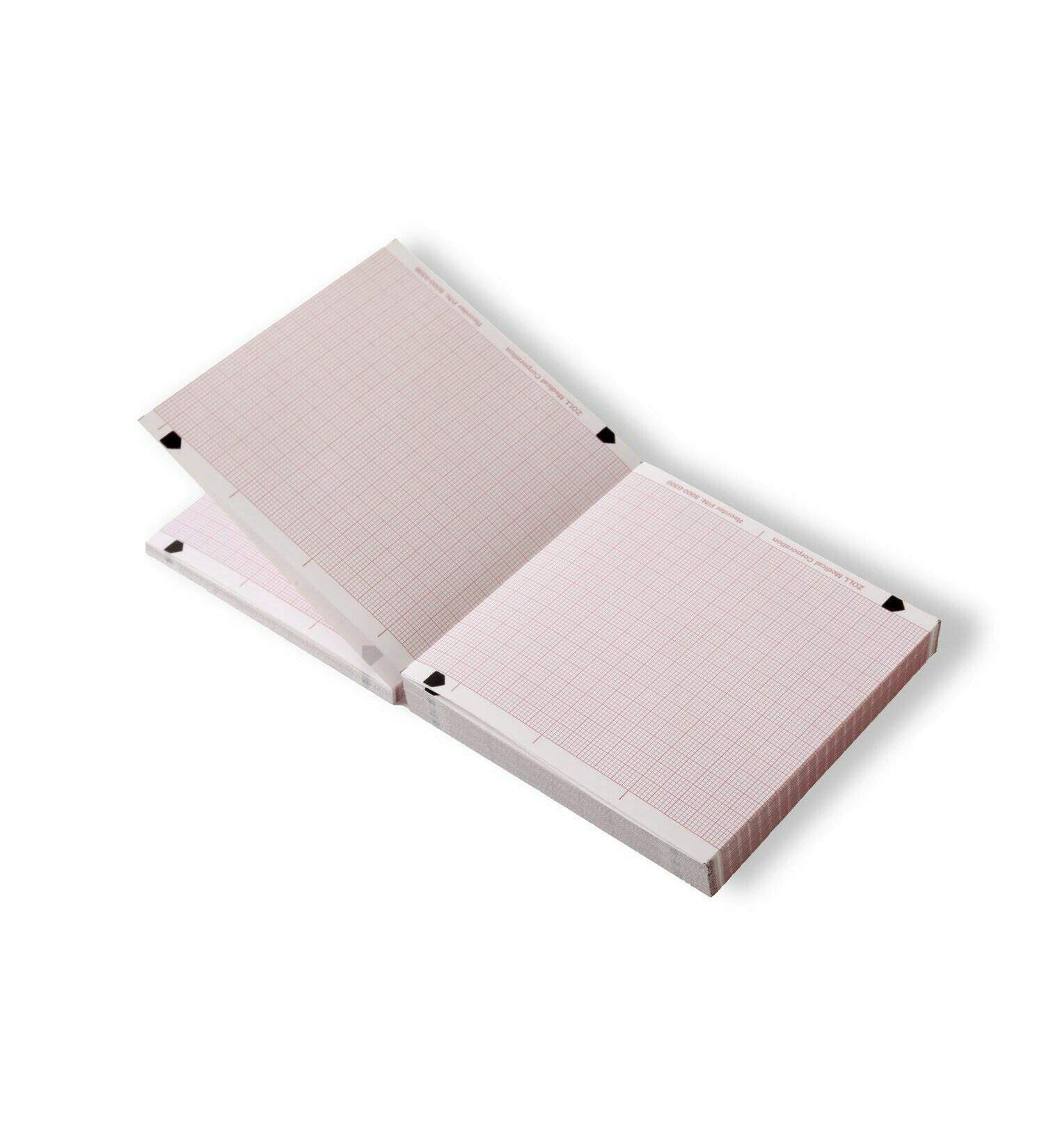 ZOLL 8000-0302 Original Recorder Paper 80 mm Fan Fold for for M E & R Series (1 Box of 10)