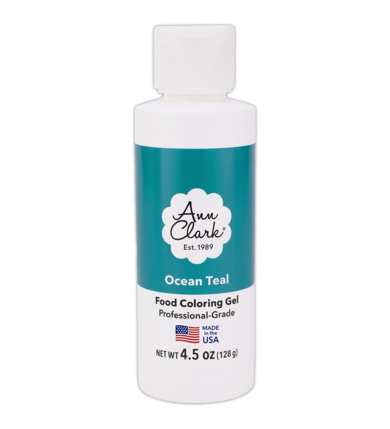 Ann Clark Ocean Teal Food Coloring Gel Large 4.5 oz Professional Grade Made in USA - Buy Online on SooperMarket.com