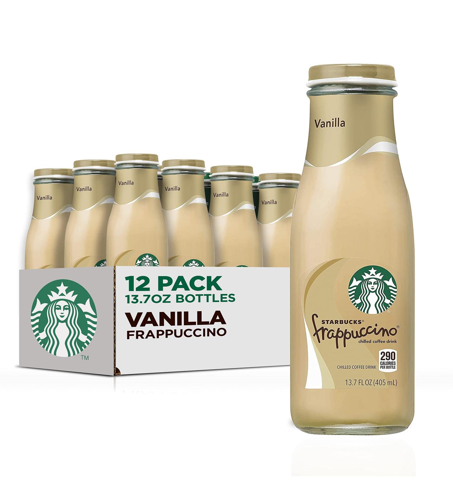 Starbucks Frappuccino Vanilla Coffee Drink 13.7 Fl Oz - Pack of 12 - Buy Online on SooperMarket.com