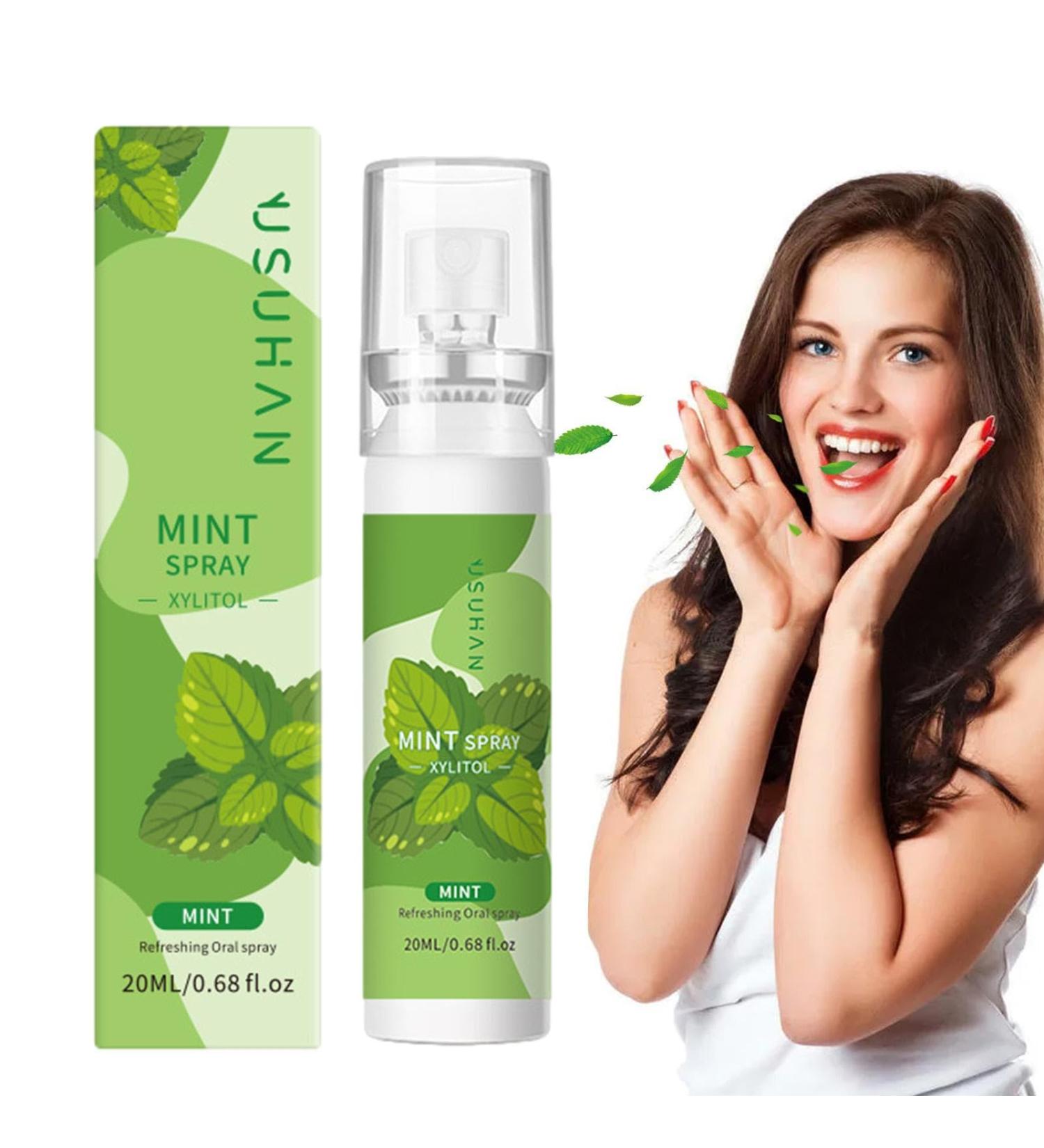 Oral Breath Spray - 20ml Fresheners Mouth Spray for Dry Mouth - Breath Freshener and Breath Treatments Portable Small Oral Care Health Spray Puchen Mint Flavor - Buy Online on SooperMarket.com