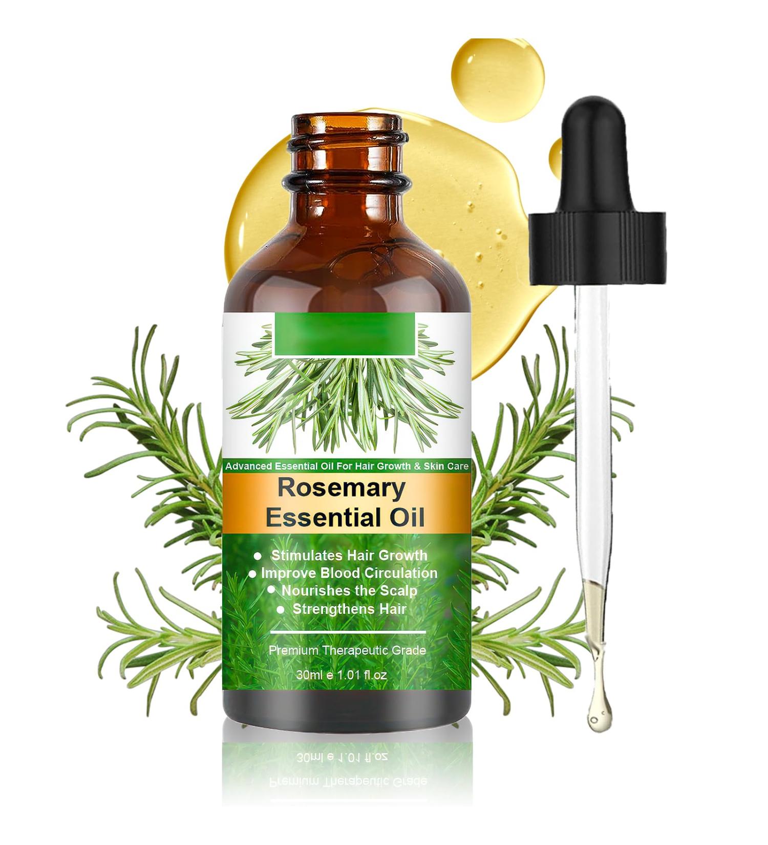 100% Pure Natural Rosemary Oil - Multipurpose Hair Oil for Growth Nourishing Scalp & Strengthening Hair - Buy Online on SooperMarket.com